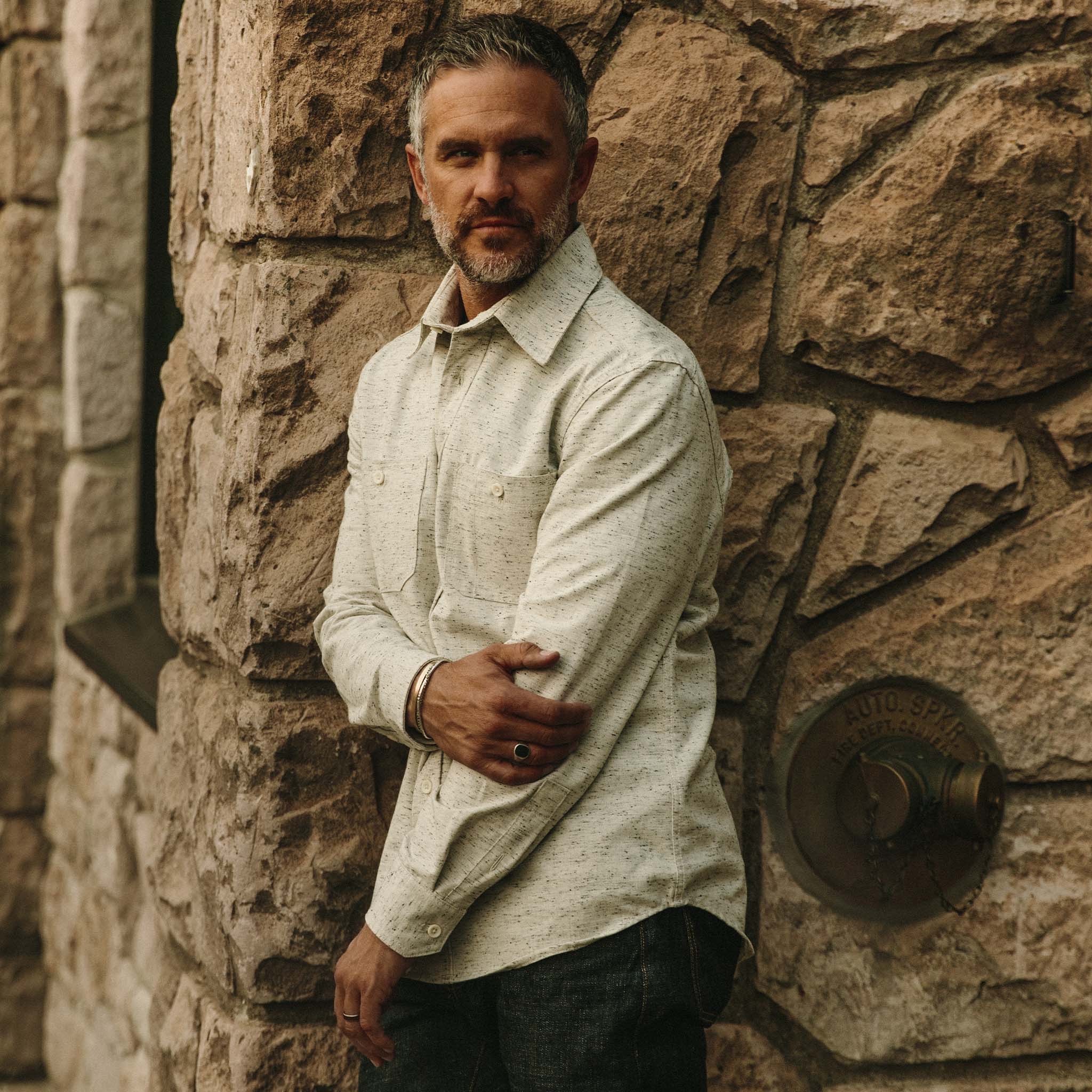 The Utility Shirt in Japanese Kuroki Natural Nep - Image 5