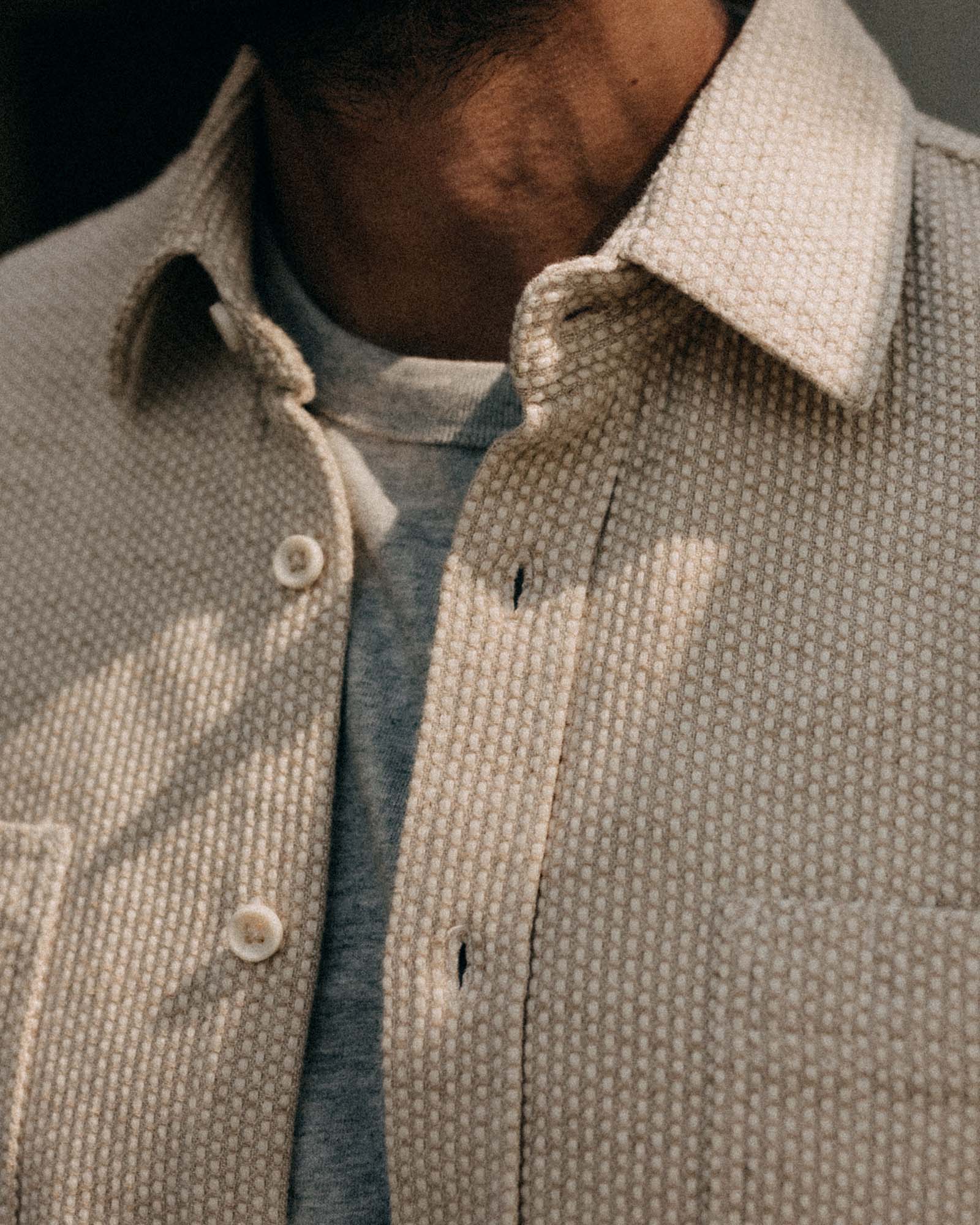 The Utility Shirt in Natural Sashiko - Image 3