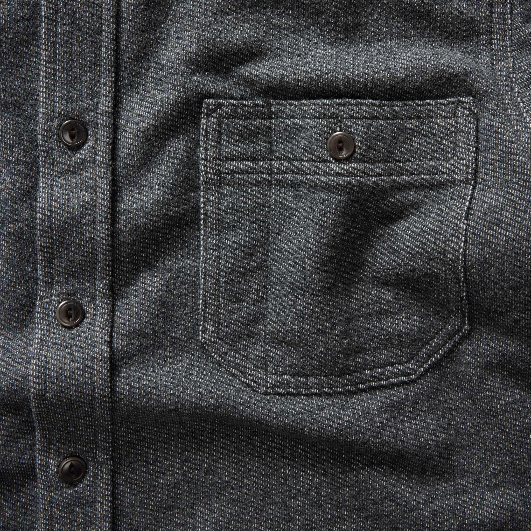 The Utility Shirt in Navy French Terry Twill Knit - Image 7