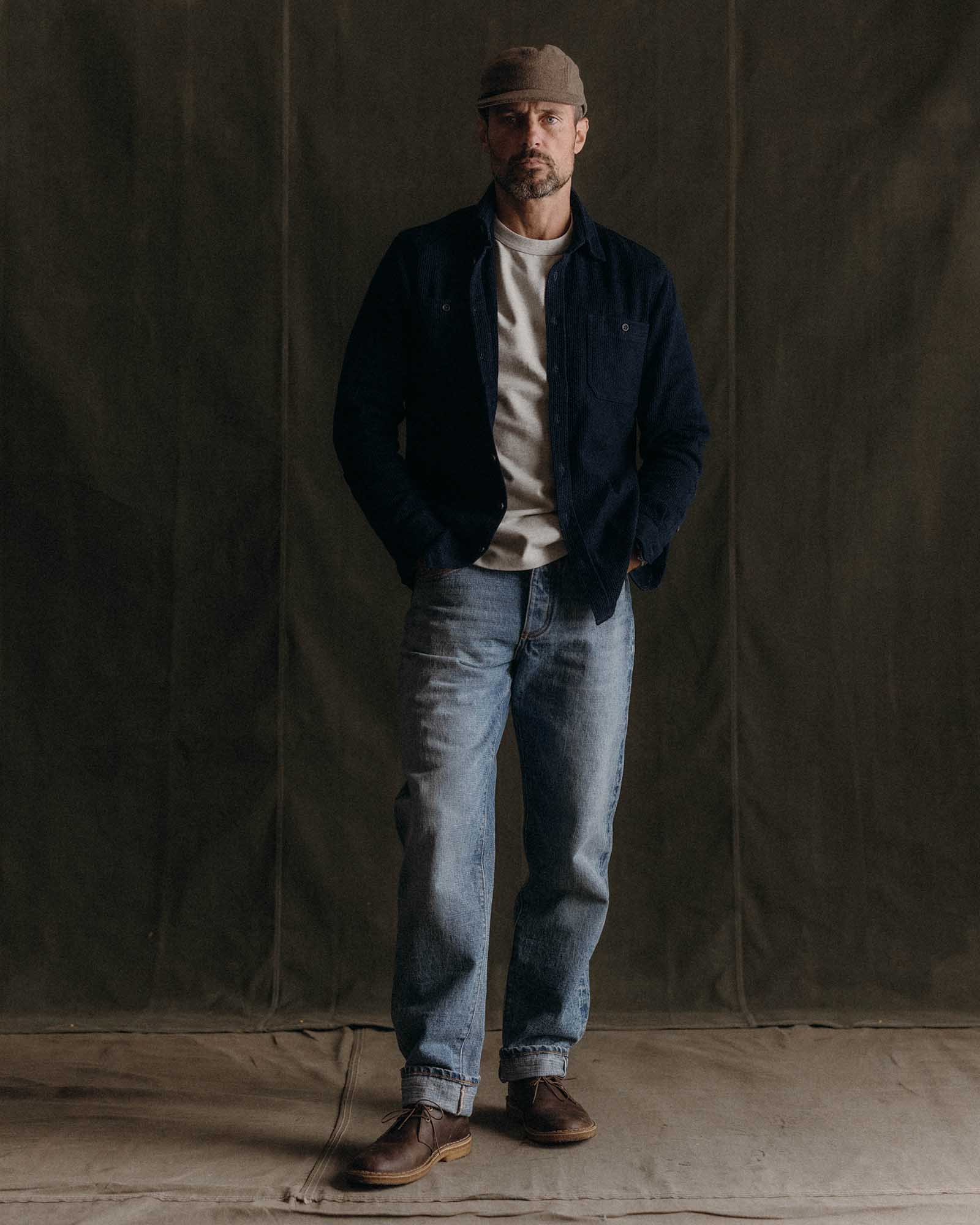 The Utility Shirt in Rinsed Indigo Sashiko - Image 3