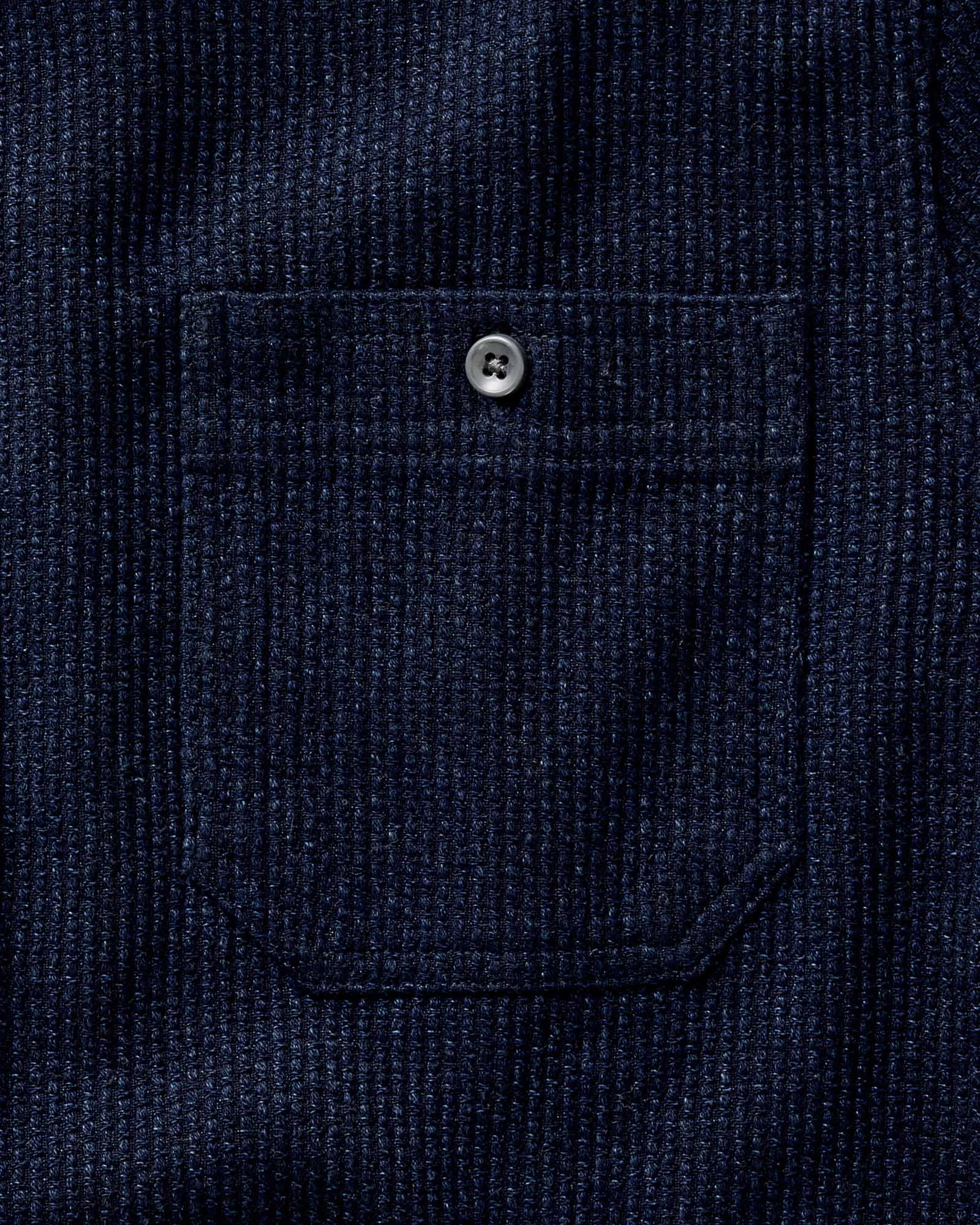 The Utility Shirt in Rinsed Indigo Sashiko - Image 5