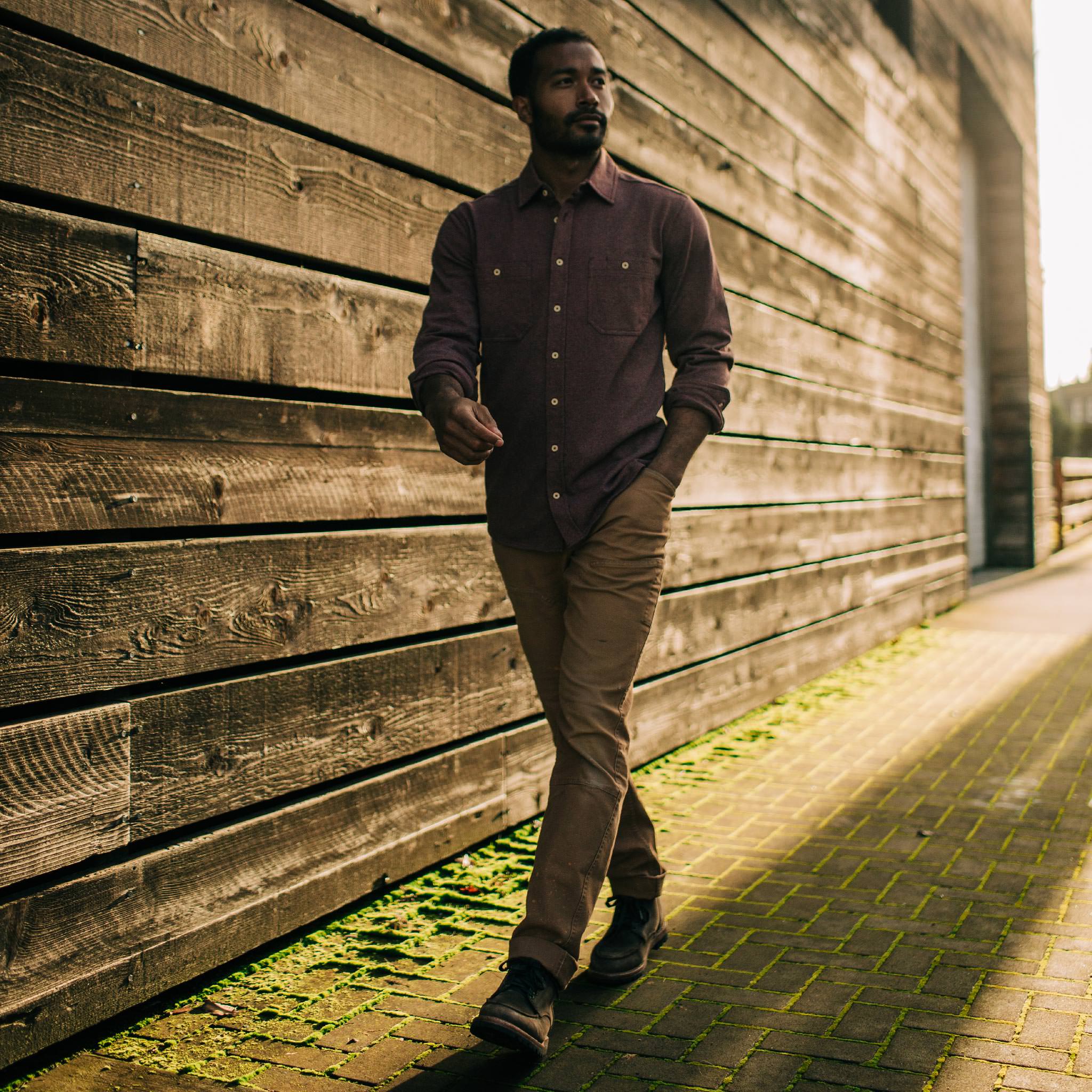 The Utility Shirt in Russet Heavy Bag - Image 5