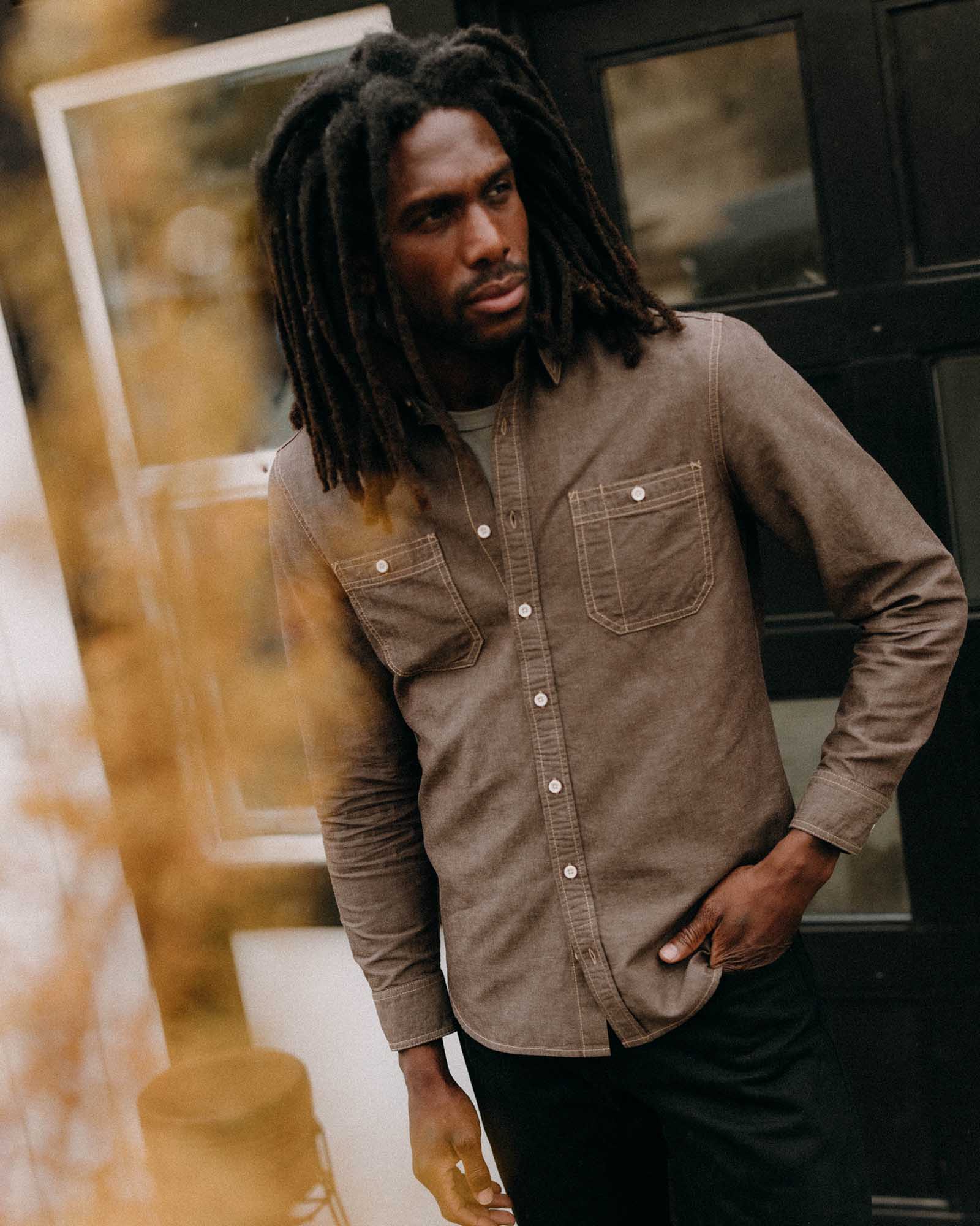 The Utility Shirt in Soil Nep - Image 2