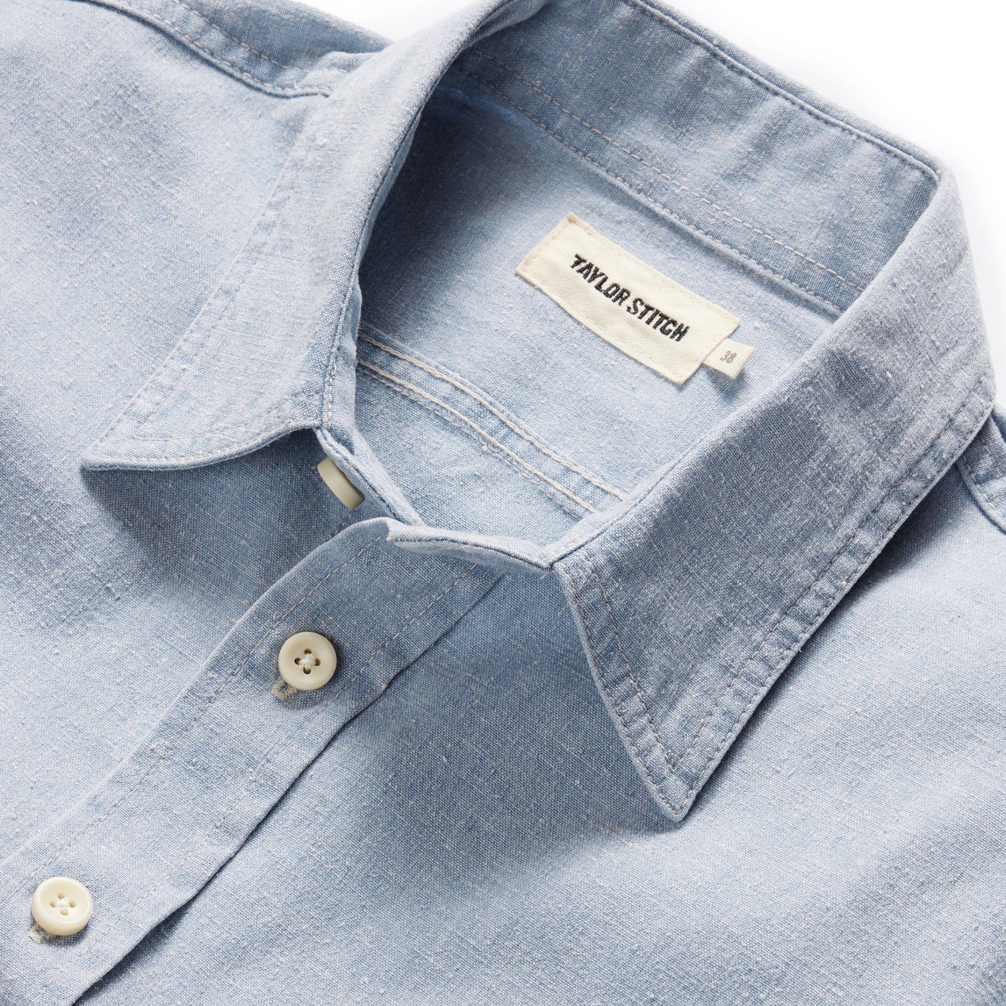 The Utility Shirt in Washed Indigo Boss Duck - Image 6