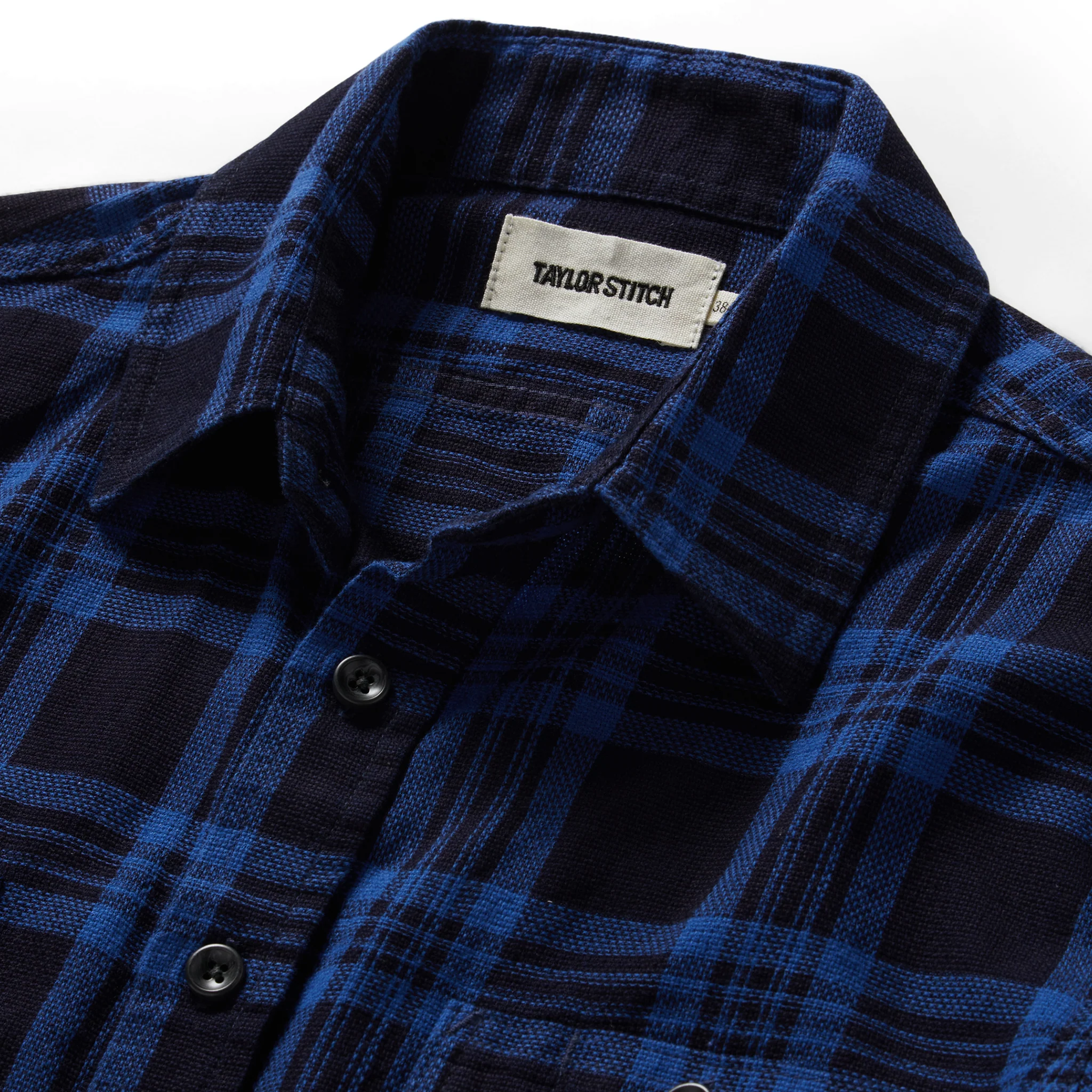 The Utility Shirt in Rinsed Indigo Plaid - Image 6