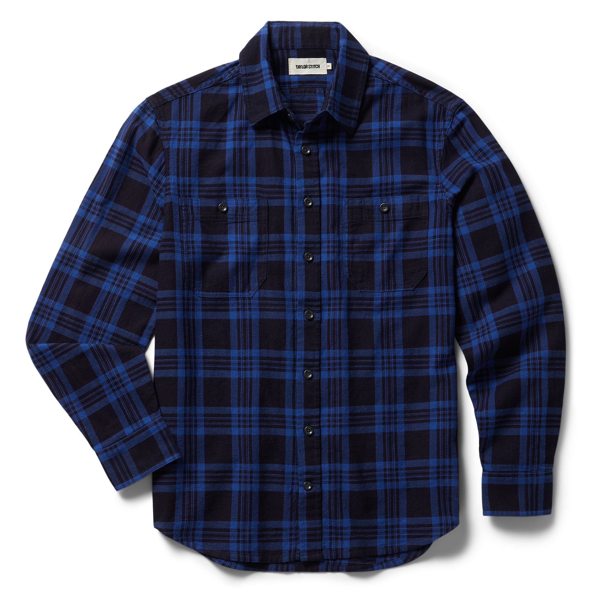 The Utility Shirt in Rinsed Indigo Plaid - Image 7