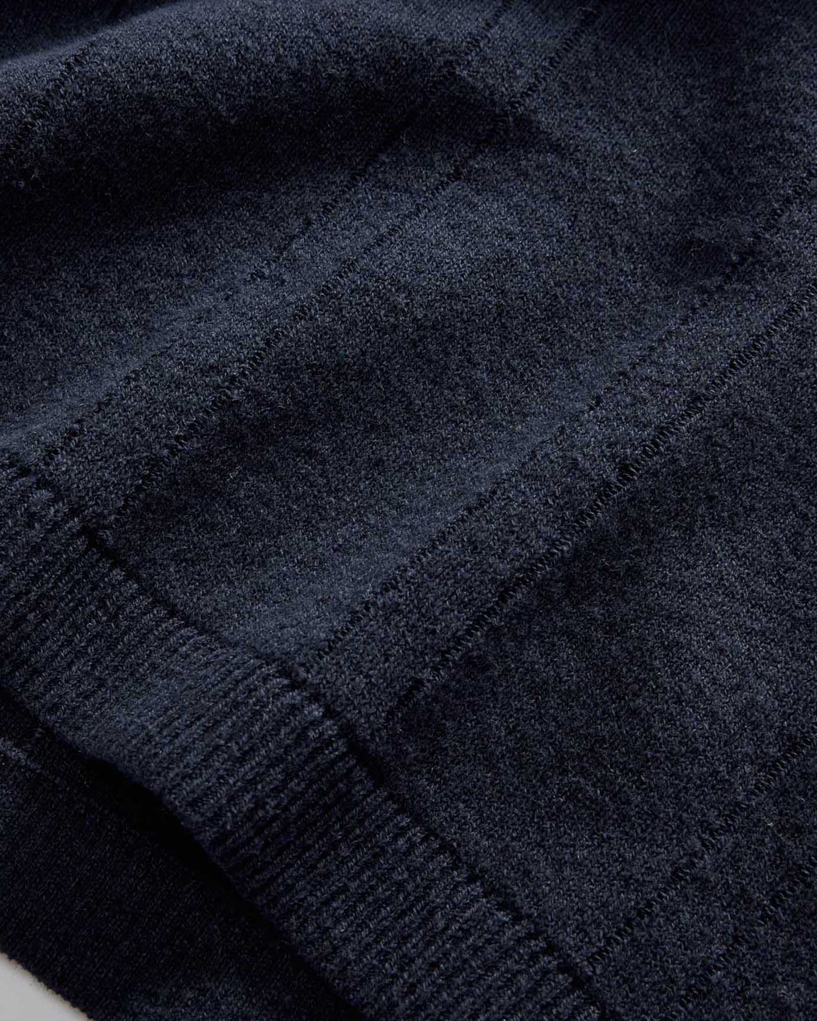 The Valencia Sweater Polo in Dark Navy Rib - Image 6
