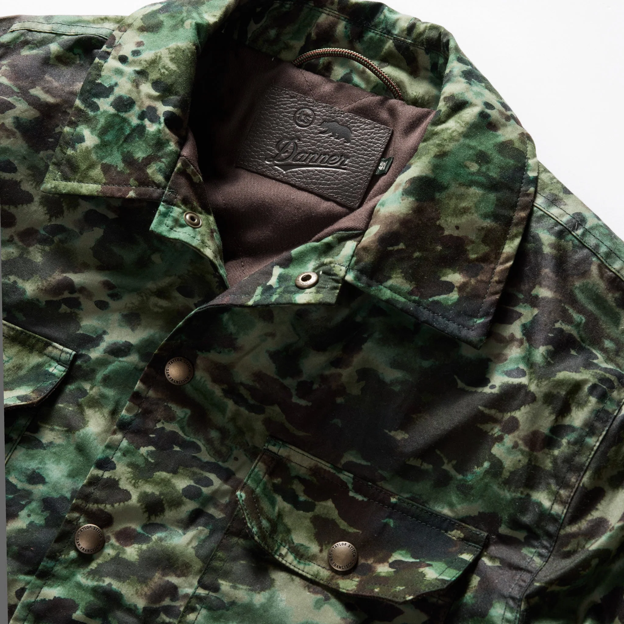 The Venture Jacket in Painted Camo Waxed Canvas - Image 7