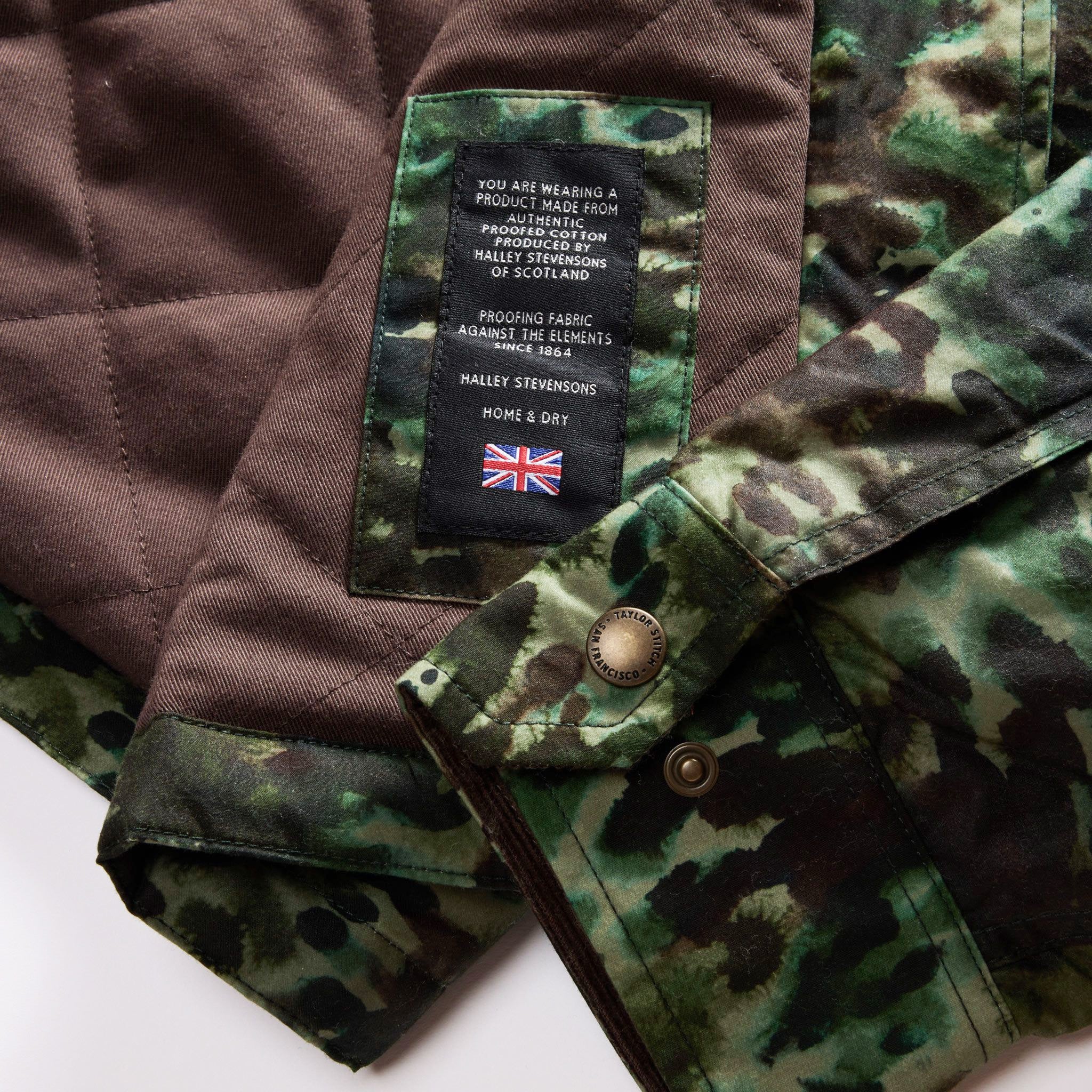 The Venture Jacket in Painted Camo Waxed Canvas - Image 8