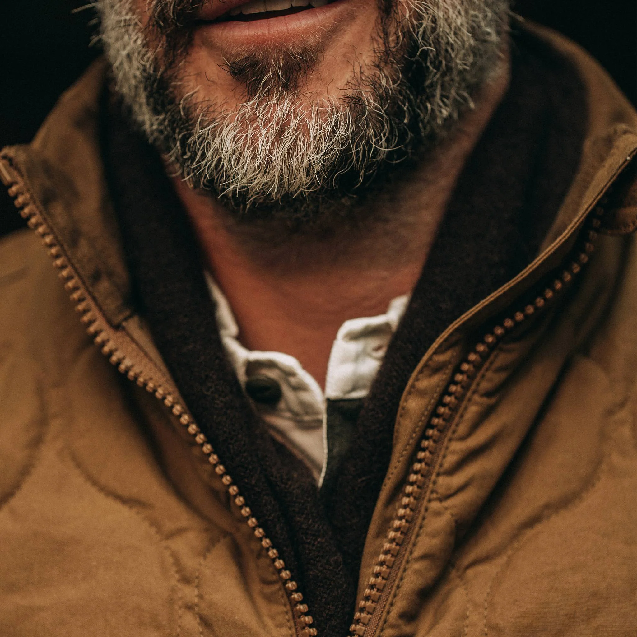 The Vertical Jacket in British Khaki Dry Wax - Image 3