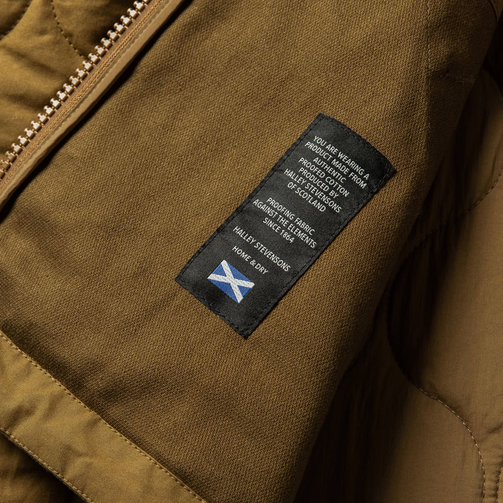 The Vertical Jacket in British Khaki Dry Wax - Image 8