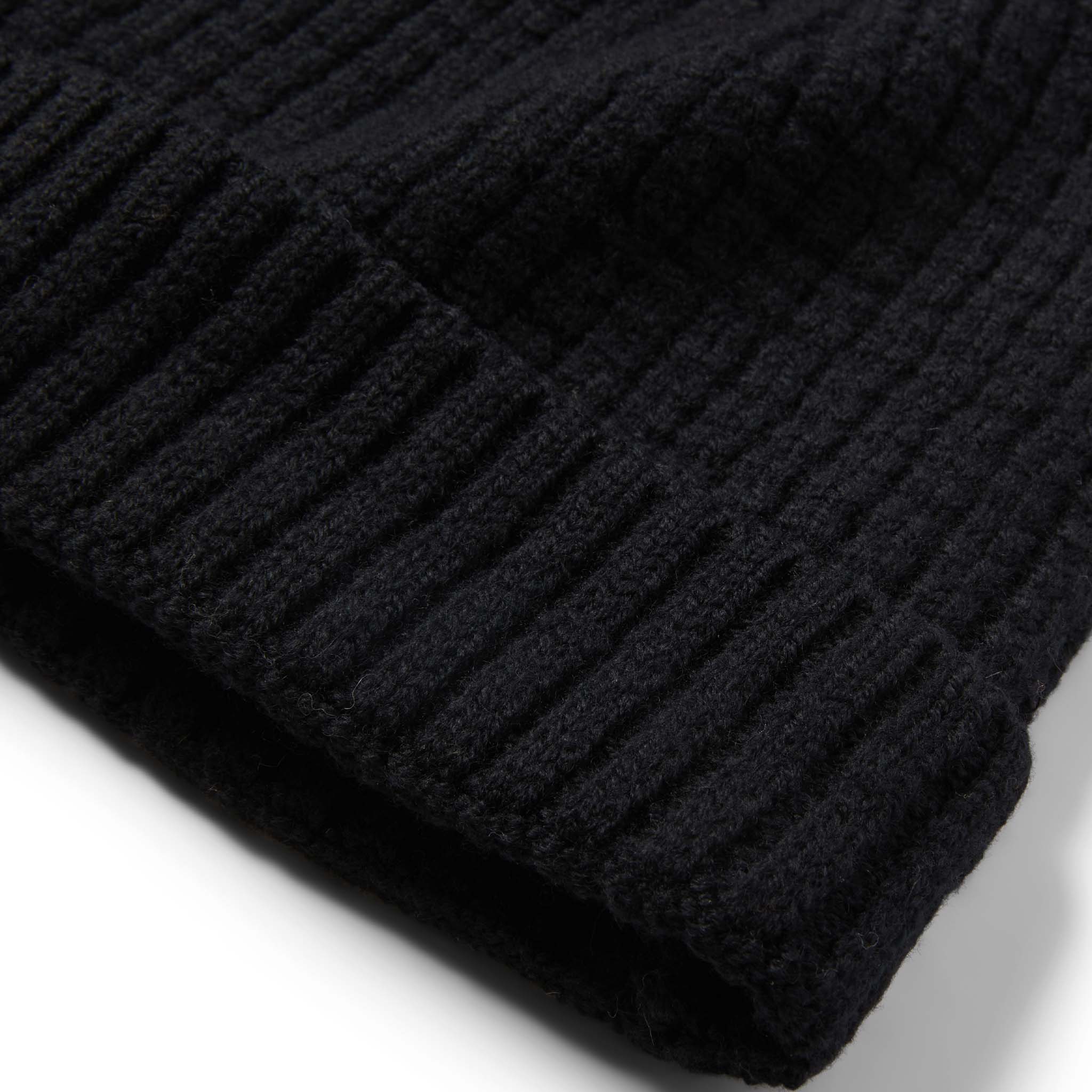 The Waffle Beanie in Coal Merino - Image 4