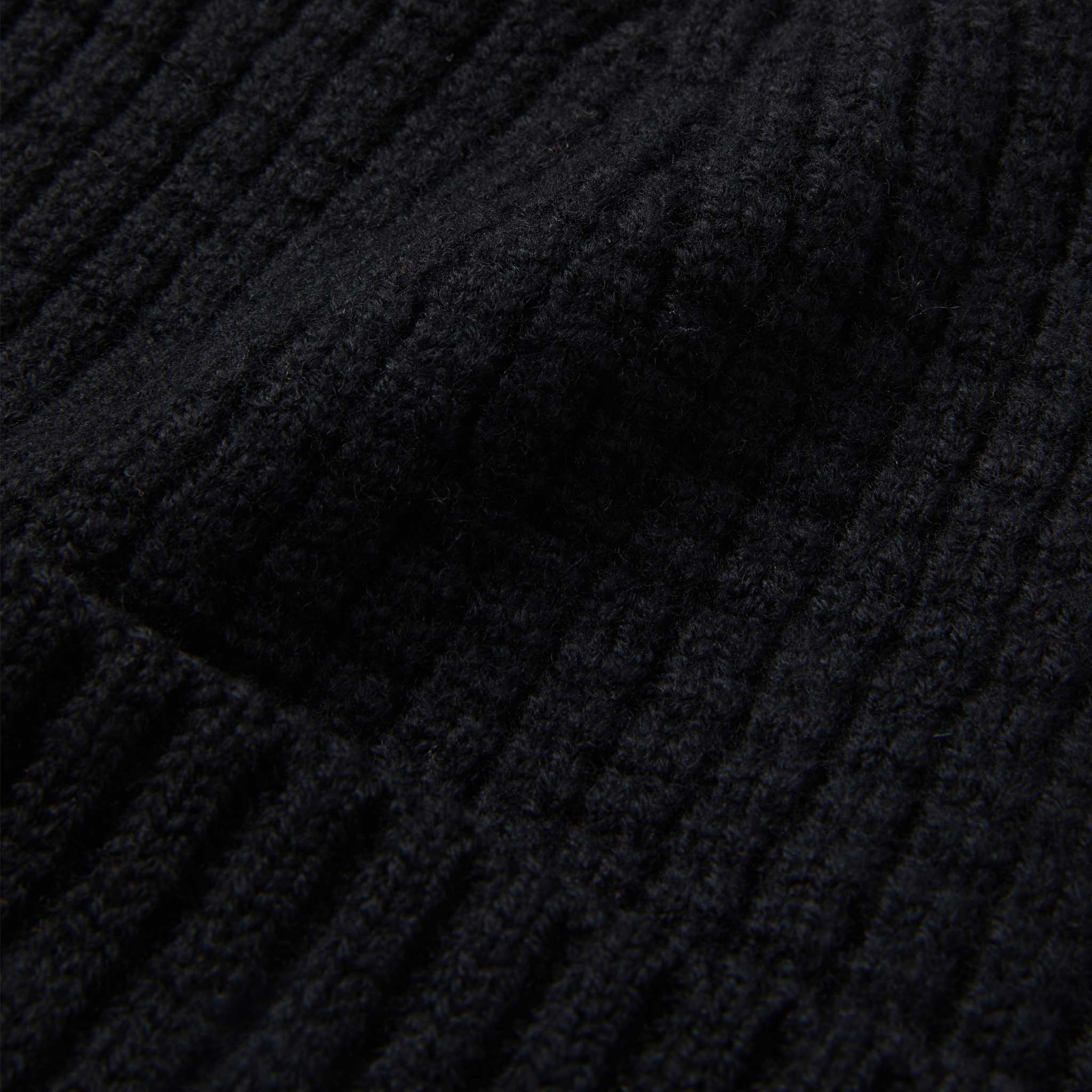 The Waffle Beanie in Coal Merino - Image 5