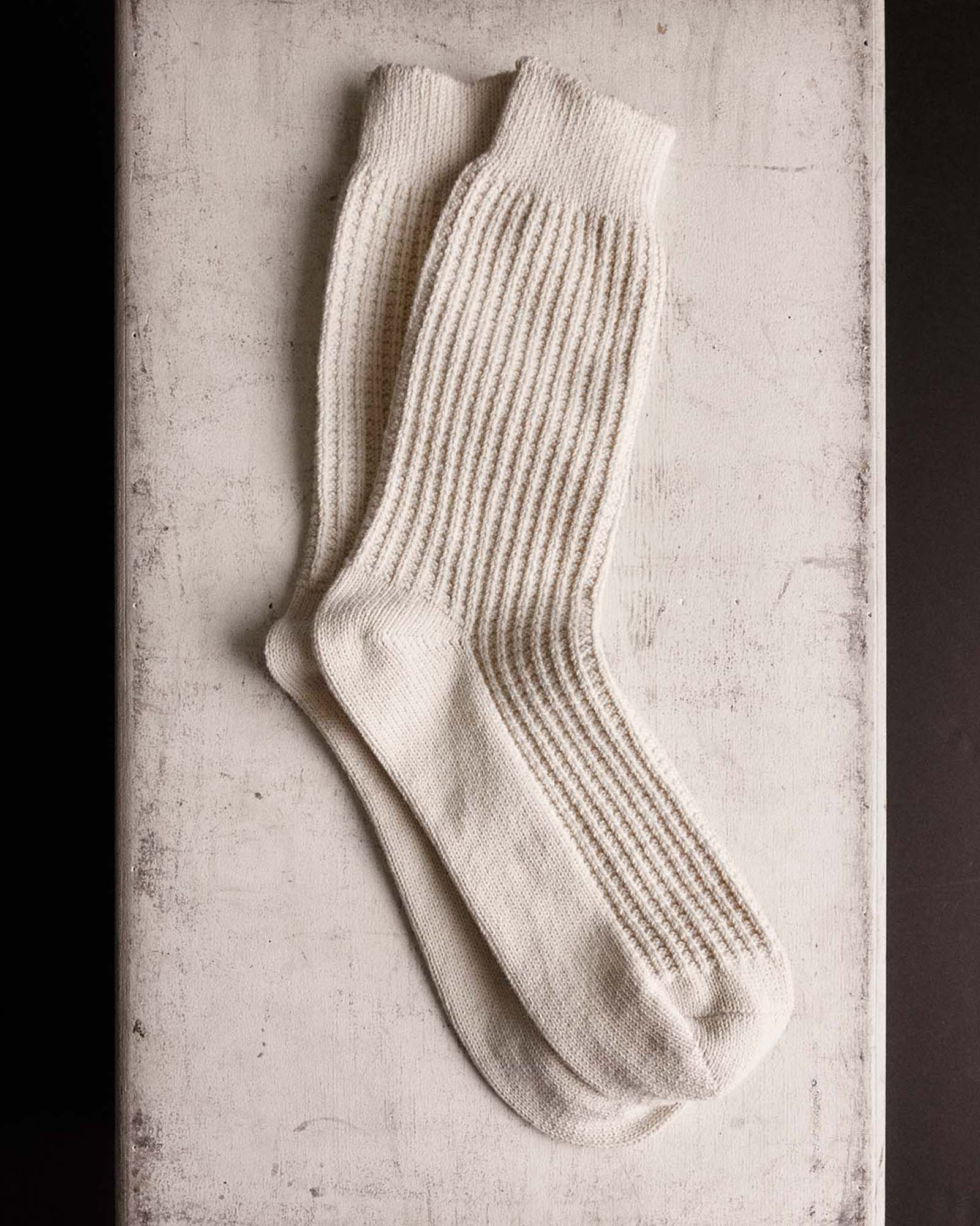 The Waffle Sock in Natural - Image 2