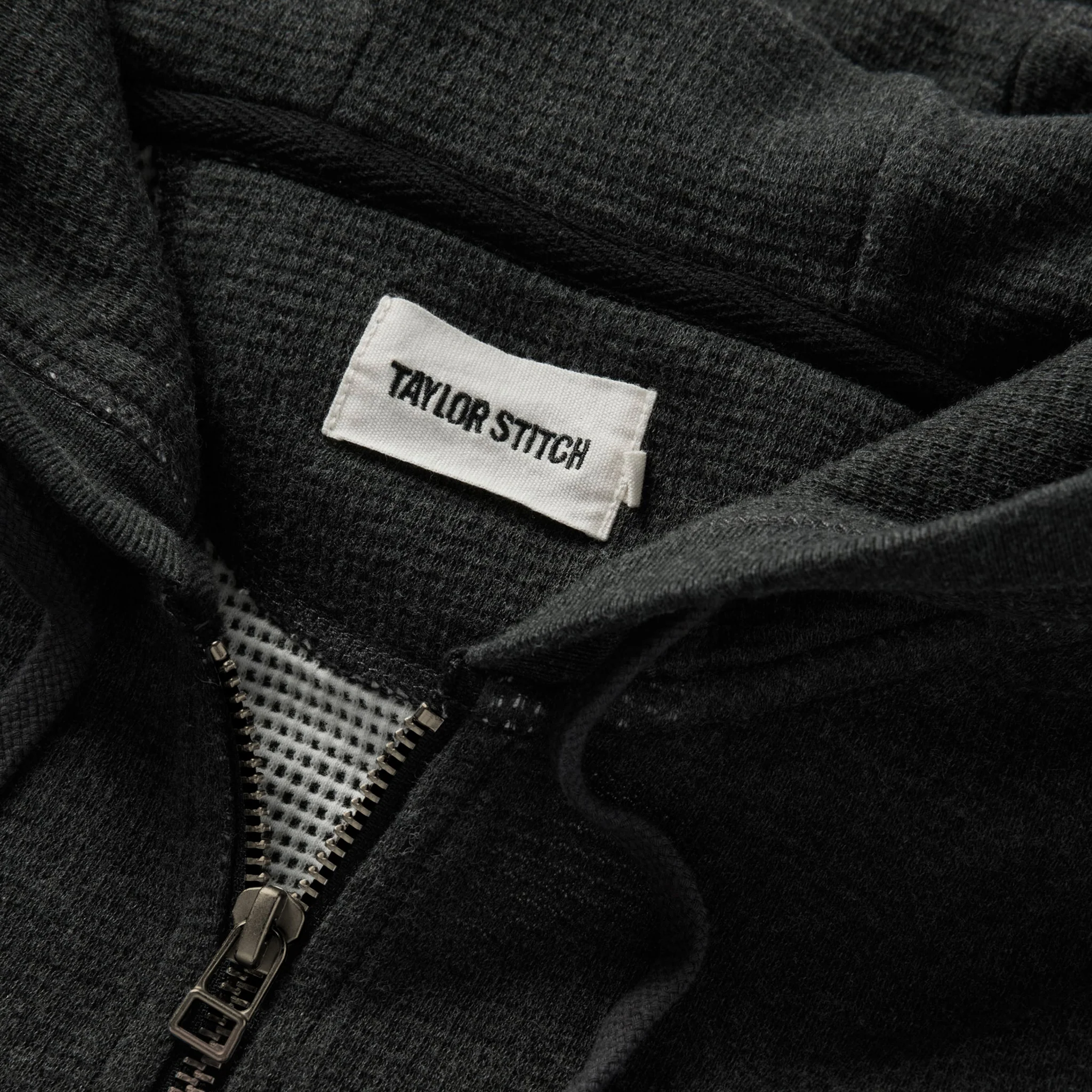 The Weekend Hoodie in Coal Double Knit - Image 5