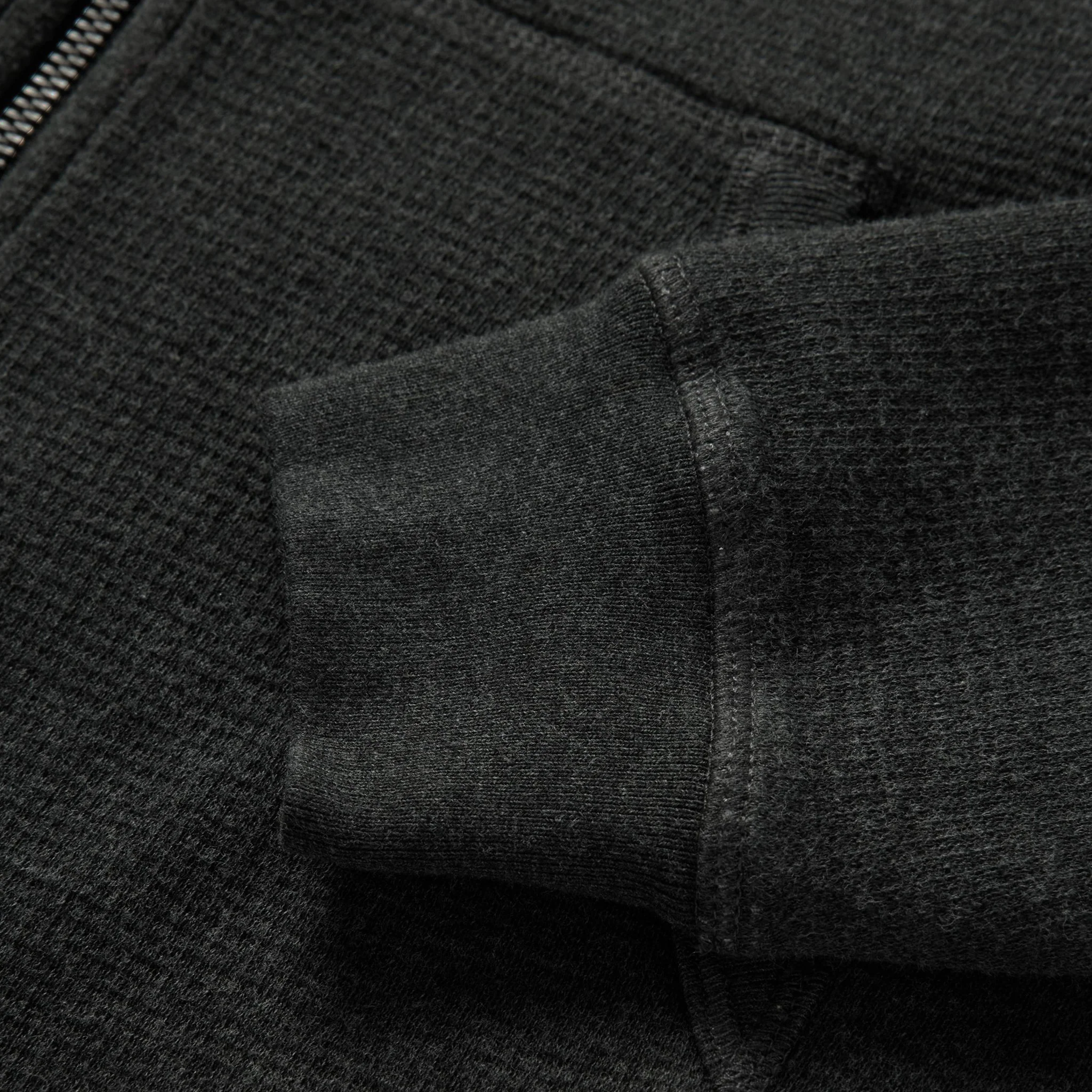 The Weekend Hoodie in Coal Double Knit - Image 6