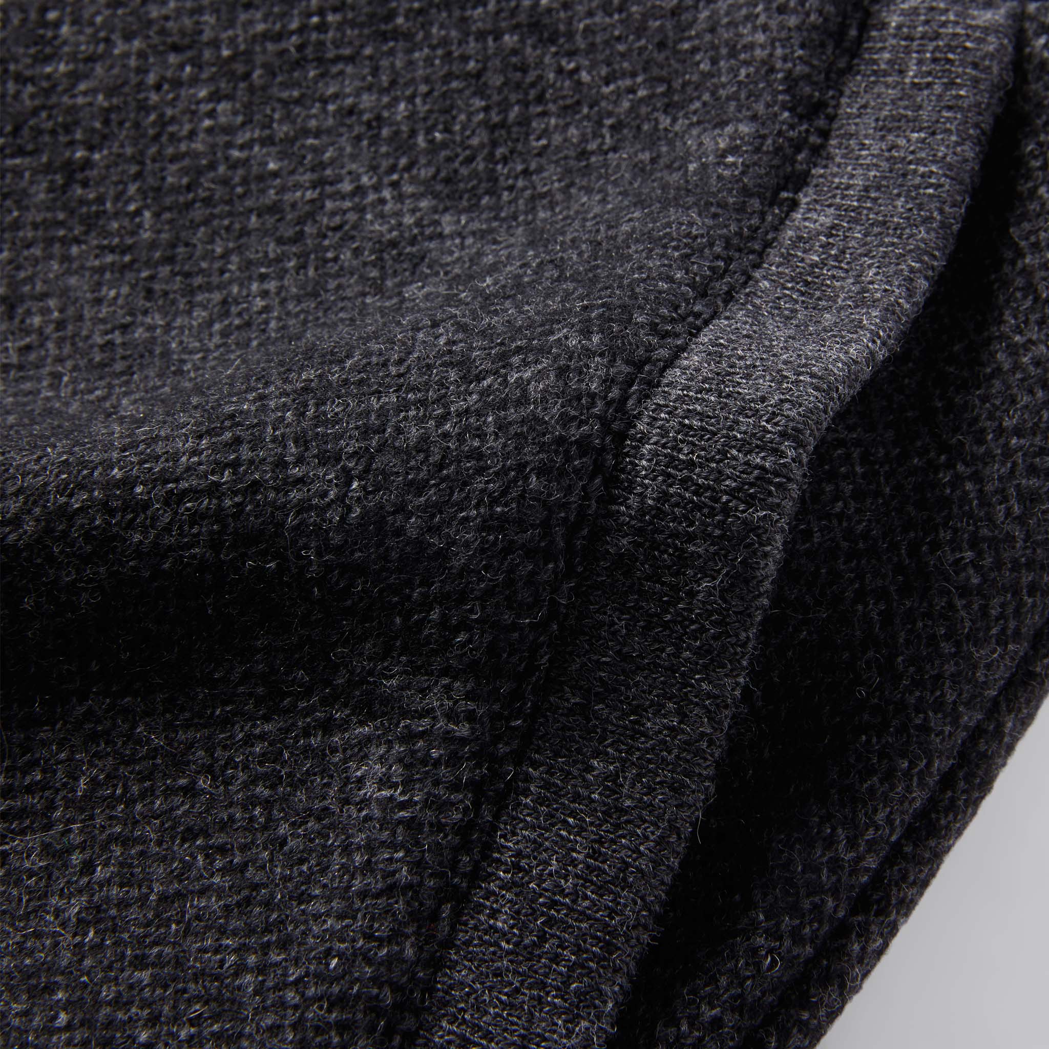 The Weekend Pant in Charcoal Herringbone Wool - Image 8