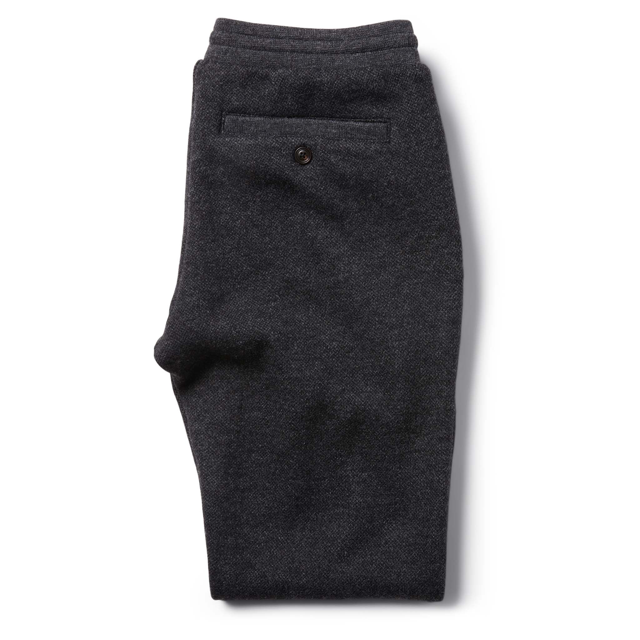 The Weekend Pant in Charcoal Herringbone Wool - Image 9