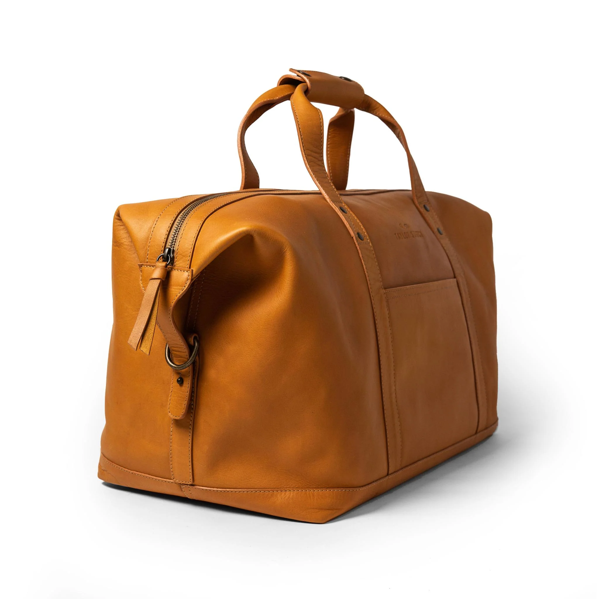 The Weekender Duffle Bag in Saddle Tan - Image 3