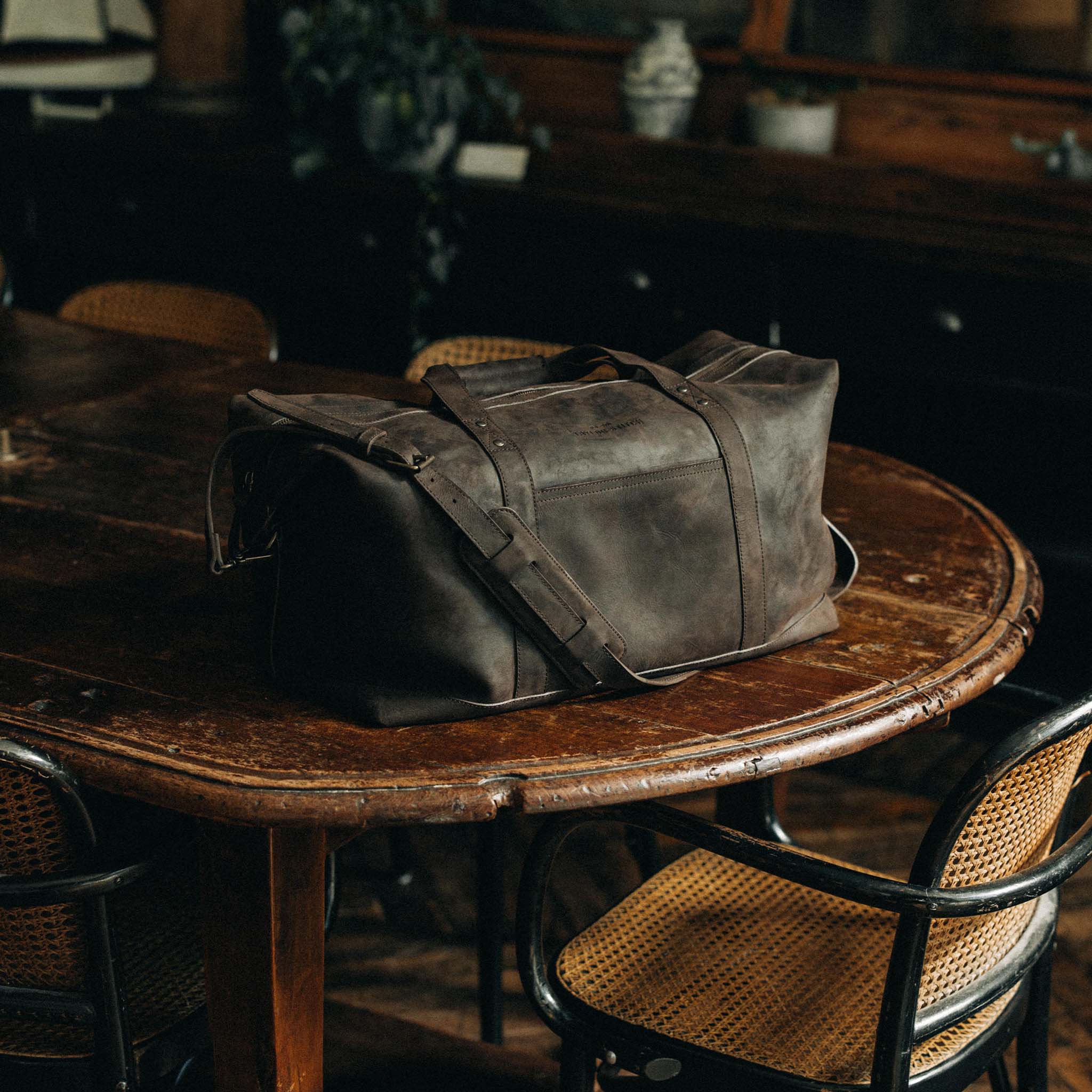 The Weekender Duffle Bag in Espresso - Image 4