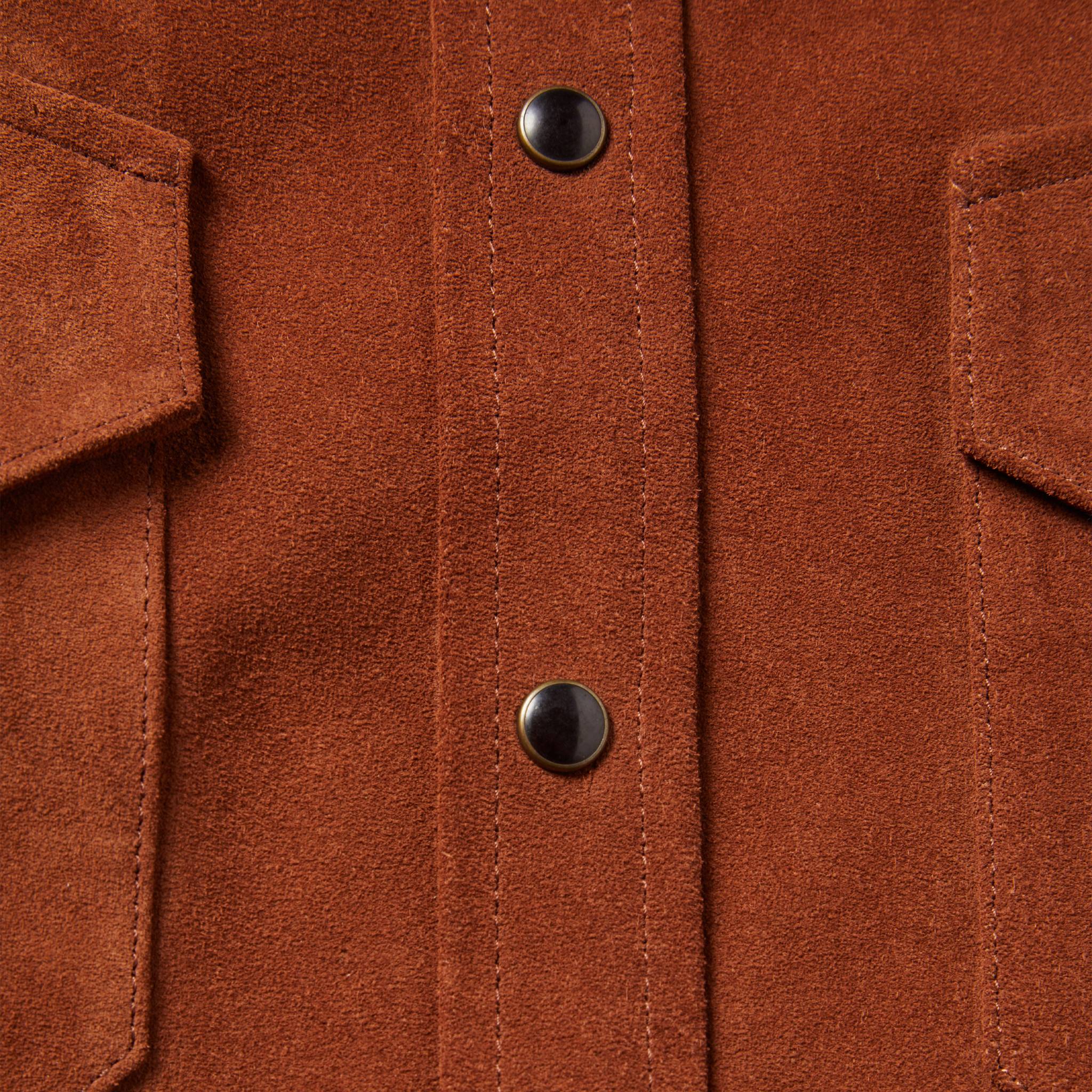 The Western Shirt in Espresso Suede - Image 8