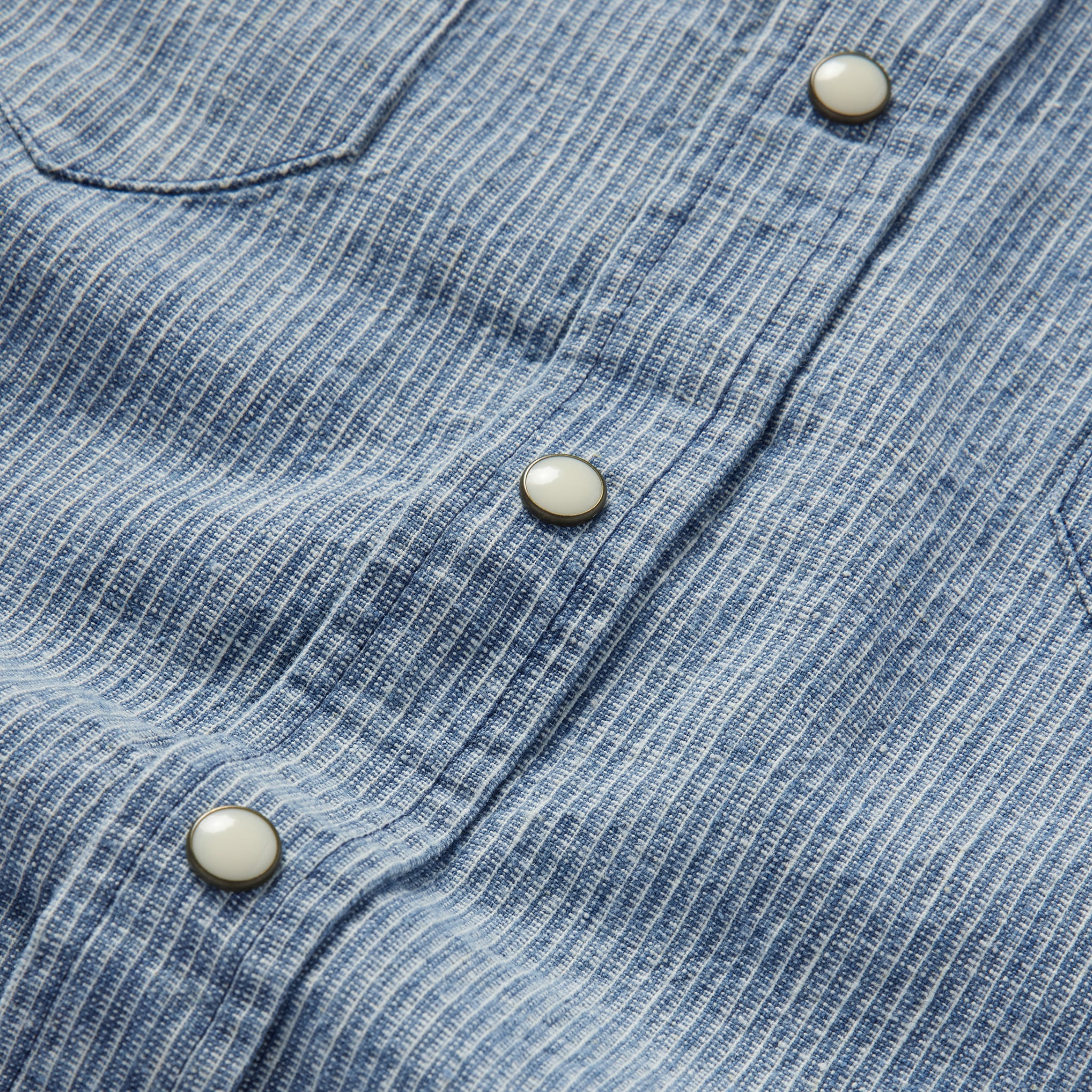 The Western Shirt in Indigo Stripe - Image 8
