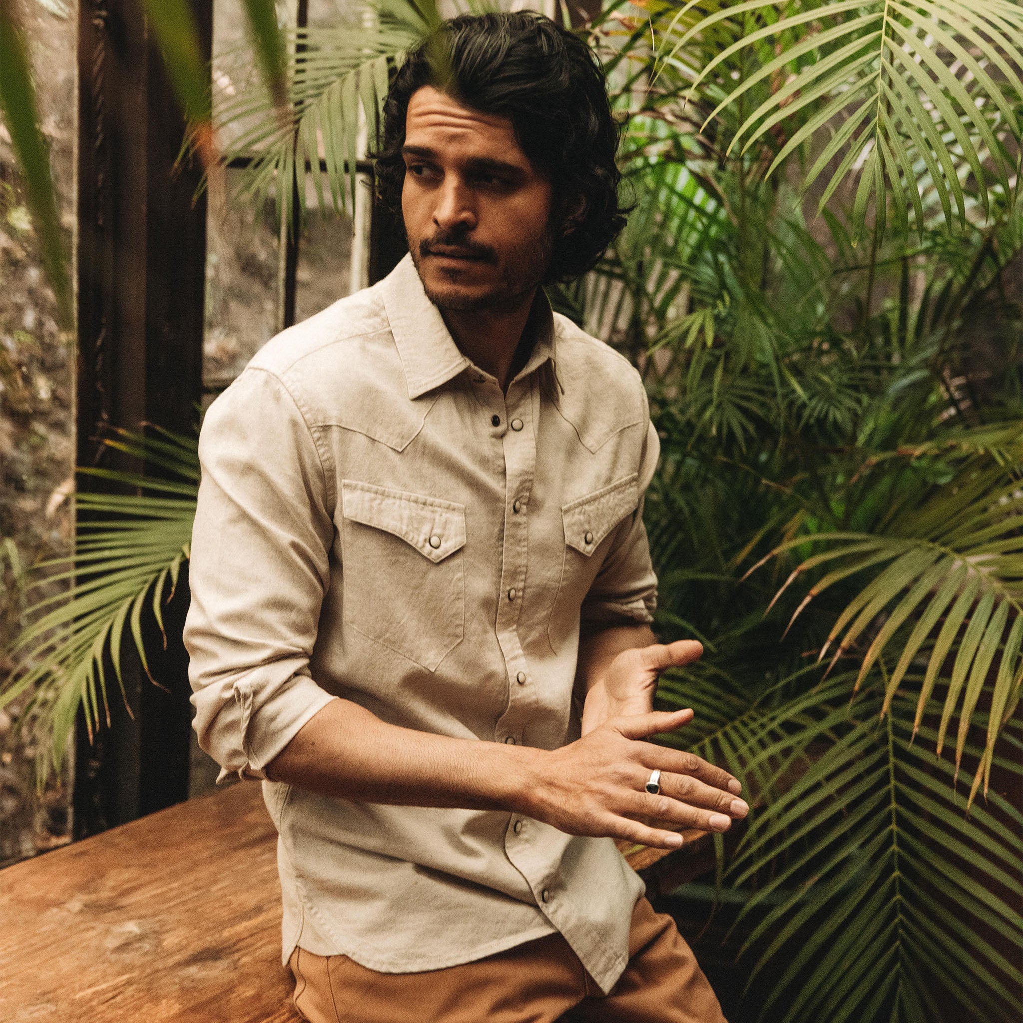 The Western Shirt in Natural - Image 2
