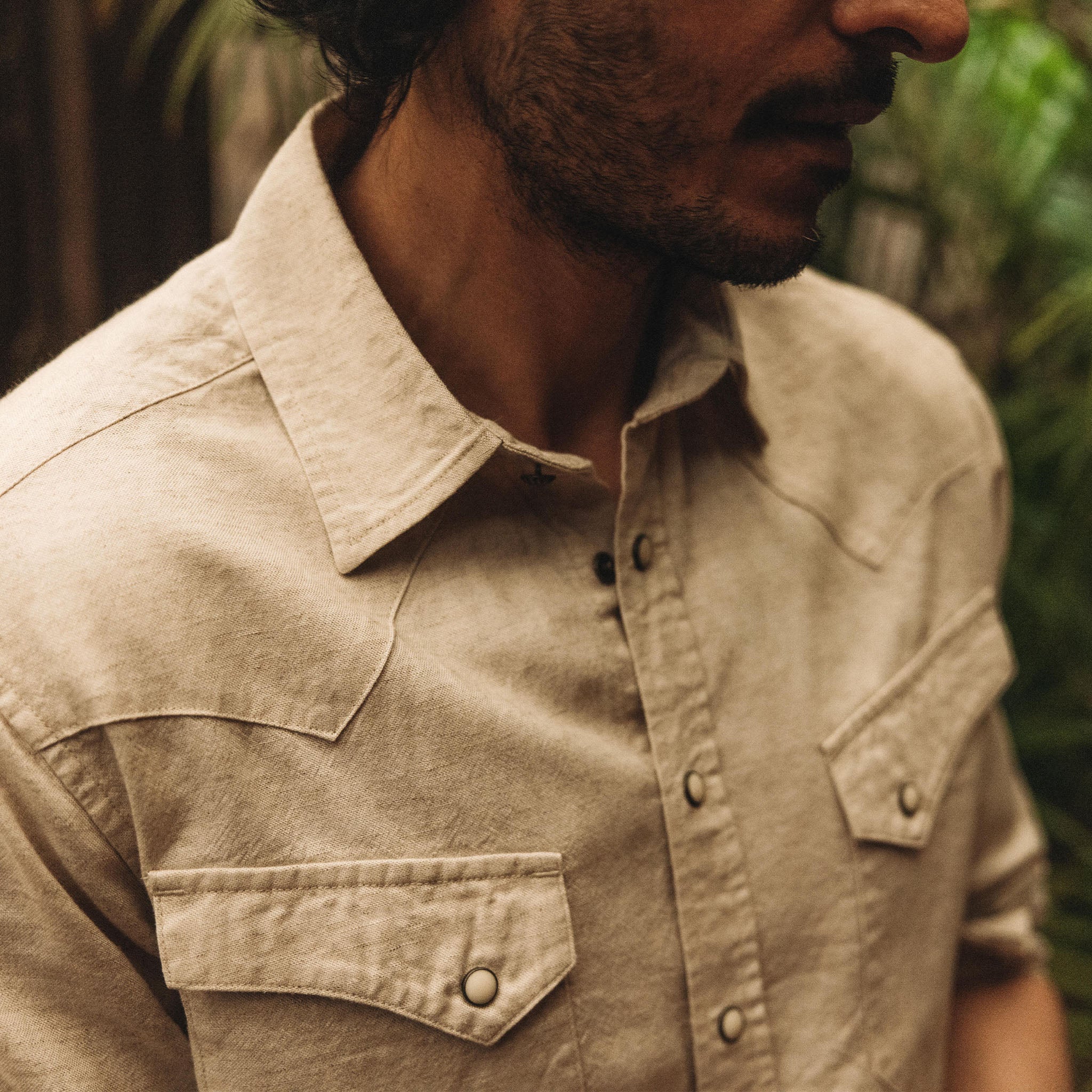The Western Shirt in Natural - Image 3