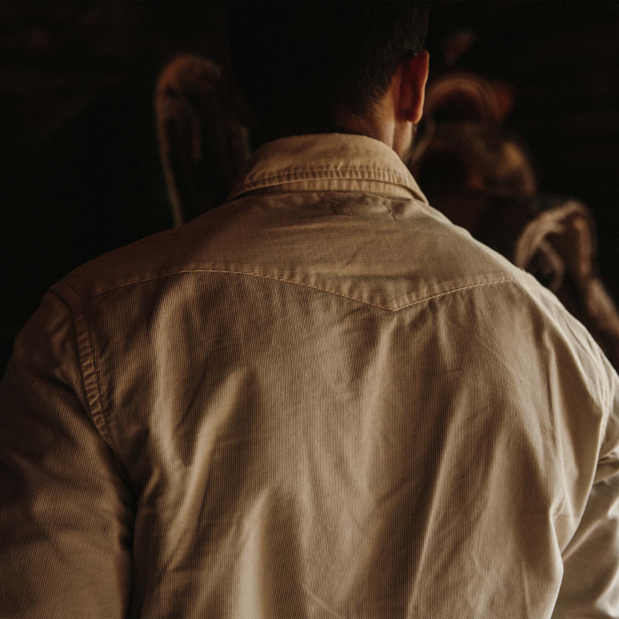 The Western Shirt in Natural Pincord - Image 5