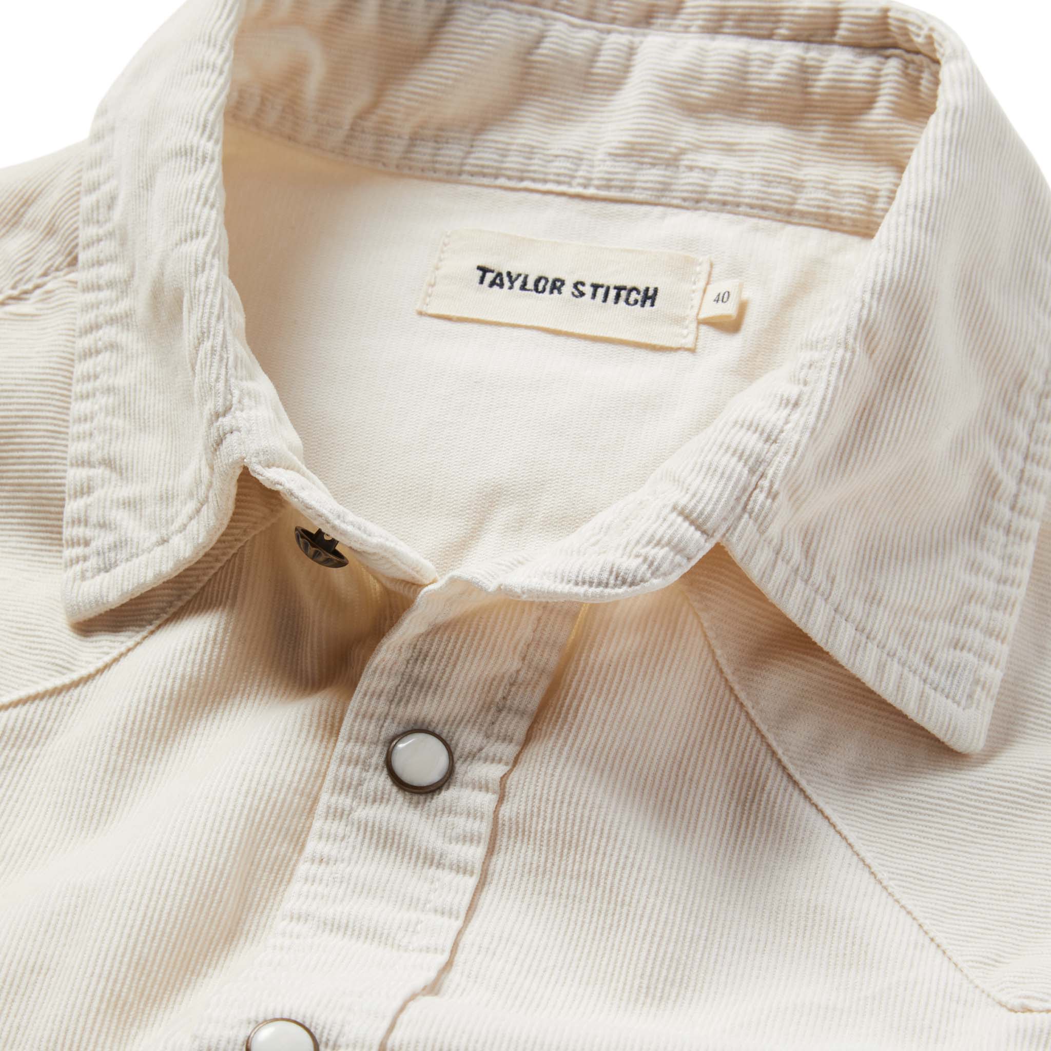 The Western Shirt in Natural Pincord - Image 6