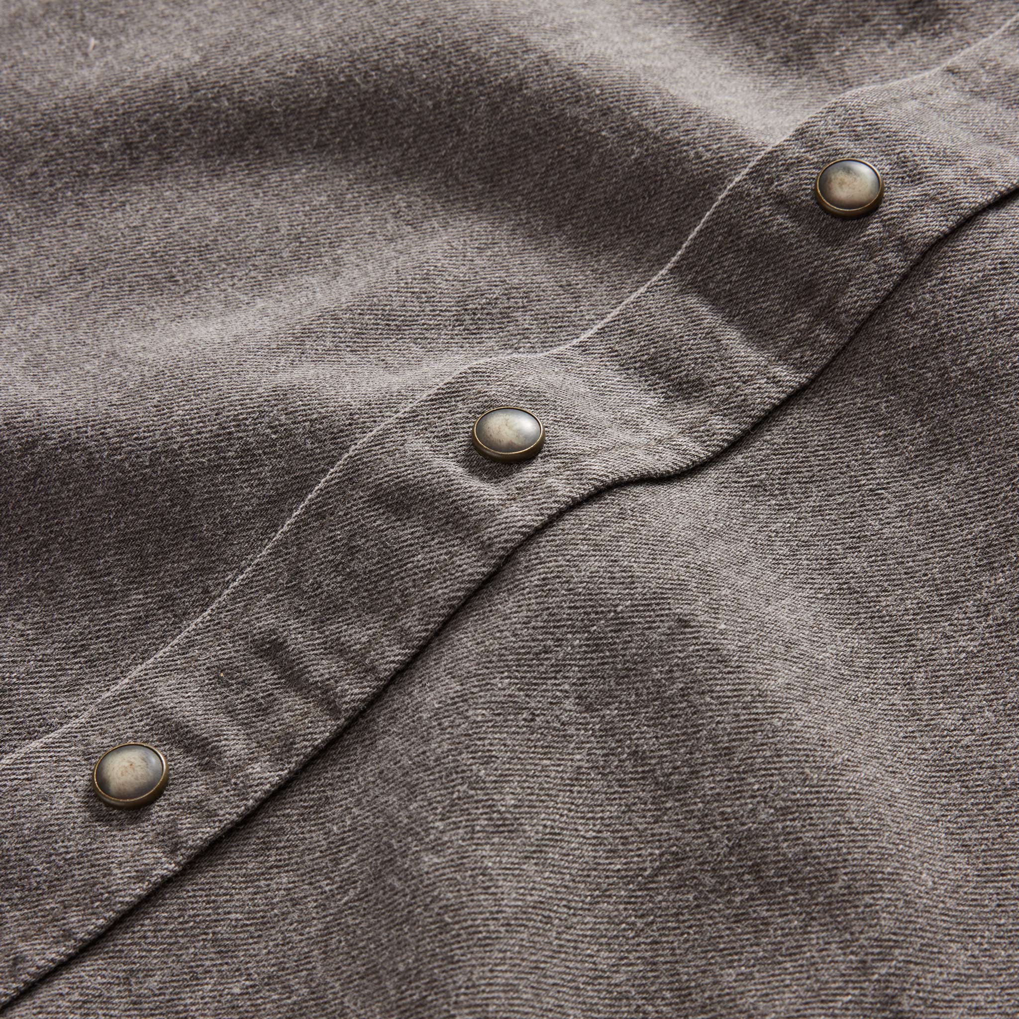 The Western Shirt in Soil Pigment Selvage Denim - Image 8