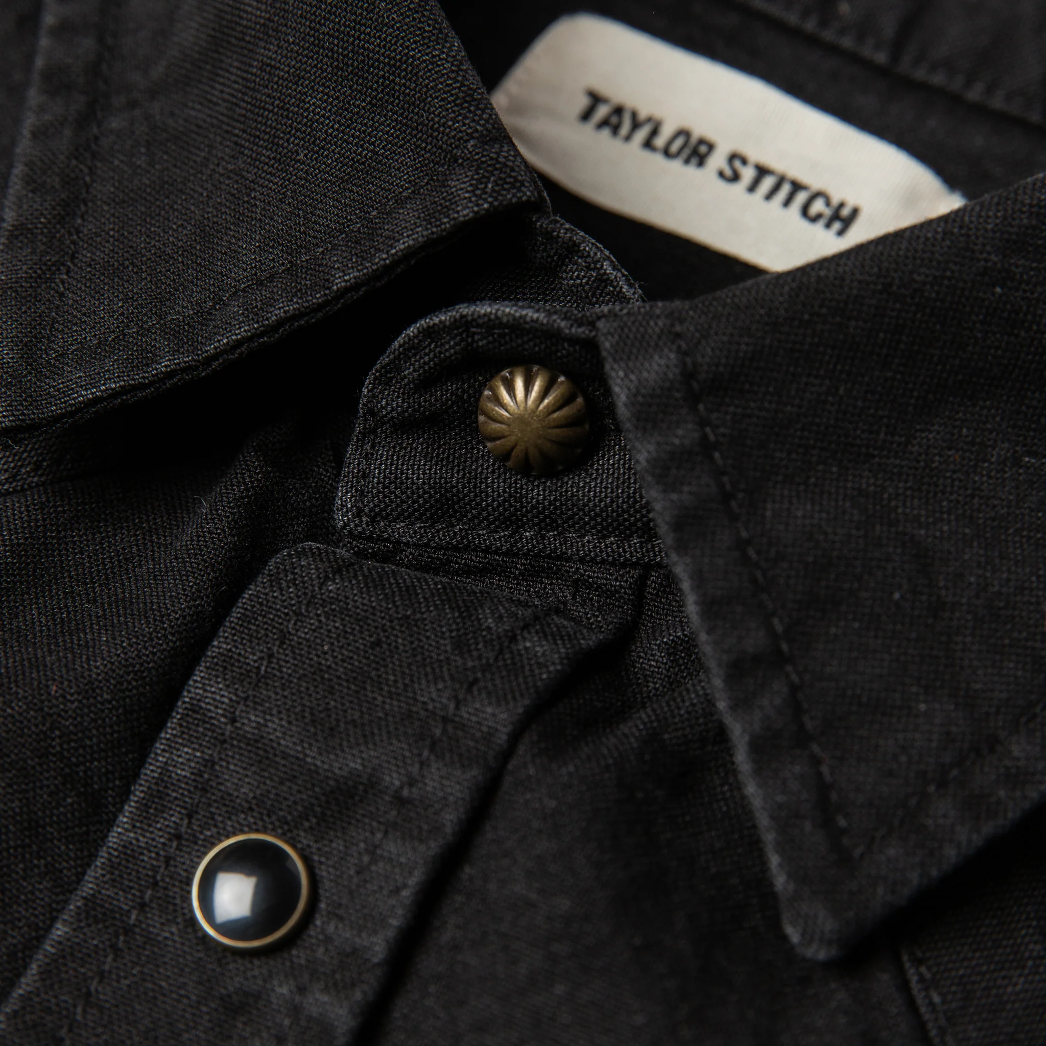 The Western Shirt in Washed Black Selvage Chambray - Image 6