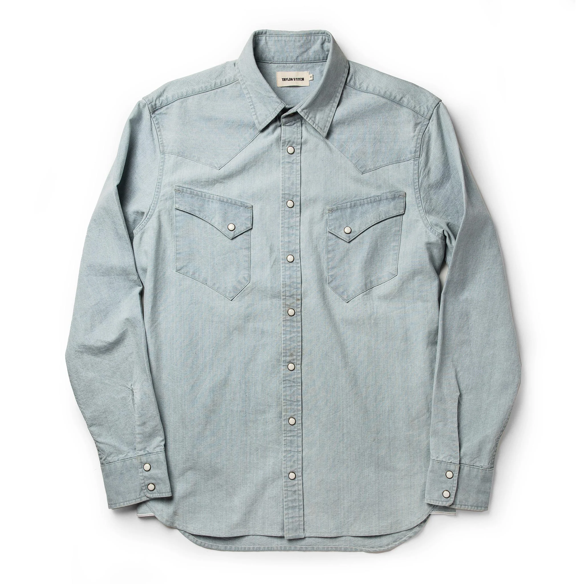 The Western Shirt in Washed Selvage Chambray - Image 11