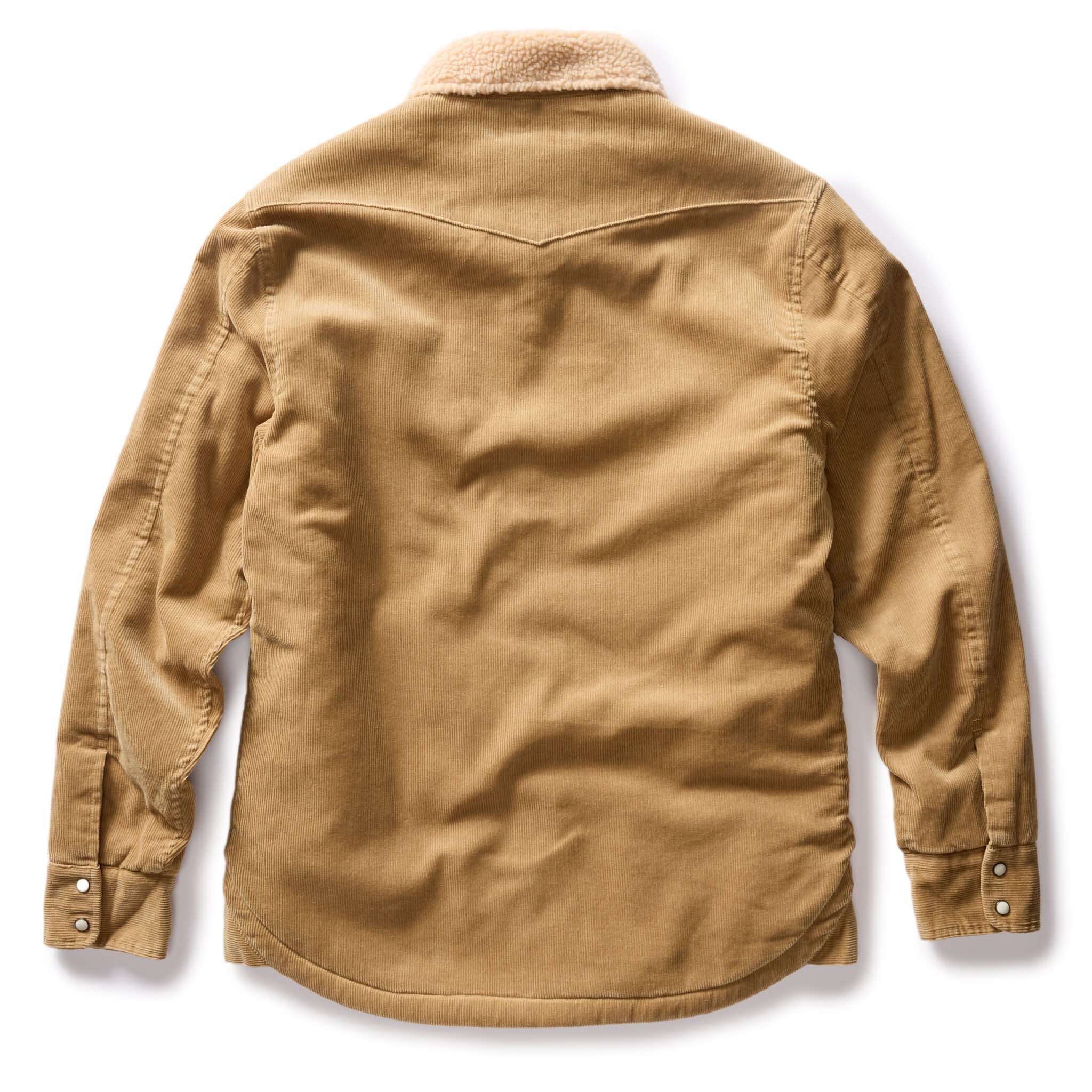 The Western Shirt Jacket in Dark Khaki Corduroy - Image 7