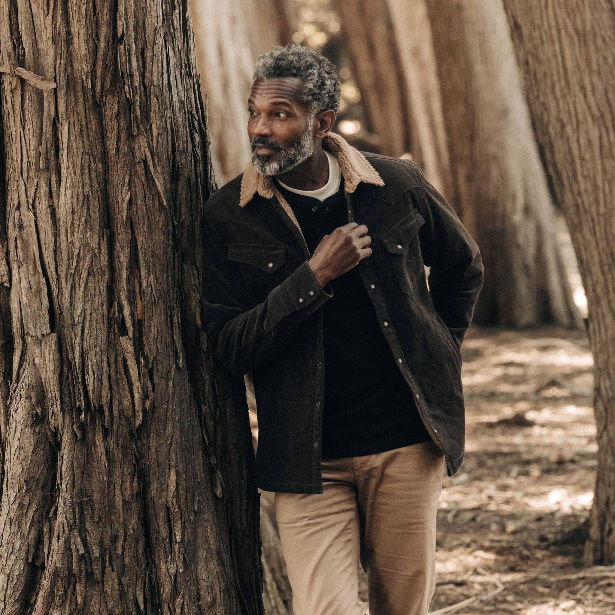 The Western Shirt Jacket in Soil Corduroy - Image 2