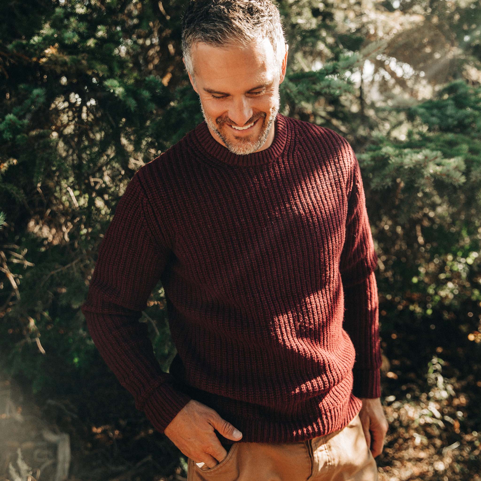 The Wharf Sweater in Burgundy - Image 2