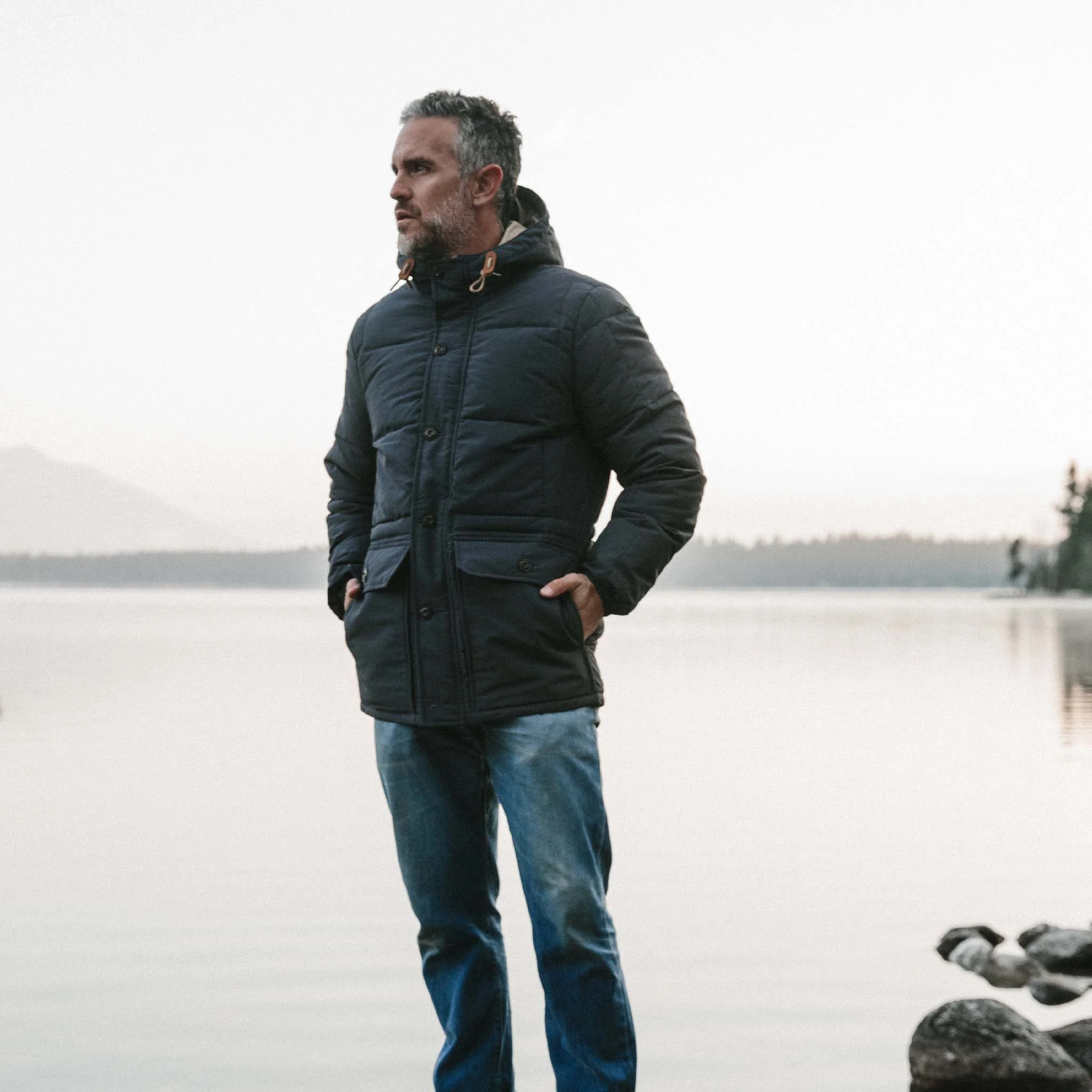 The Whitney Parka in Navy - Image 2