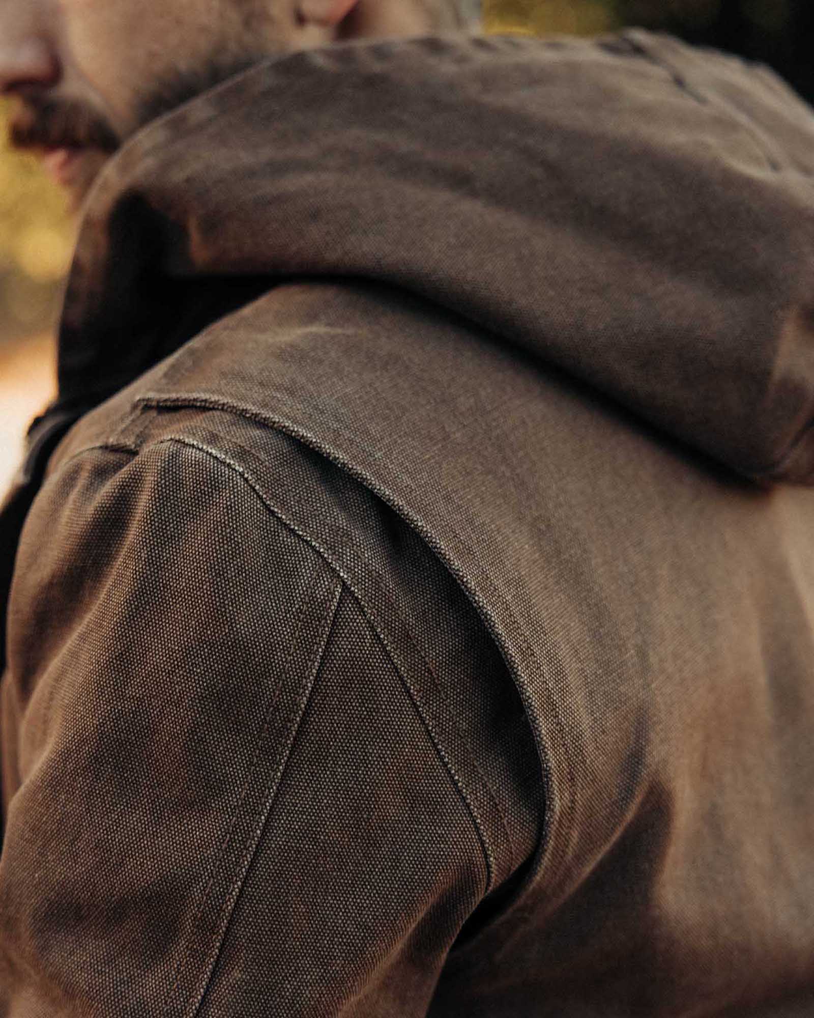 The Workhorse Hoodie in Aged Penny Chipped Canvas - Image 3