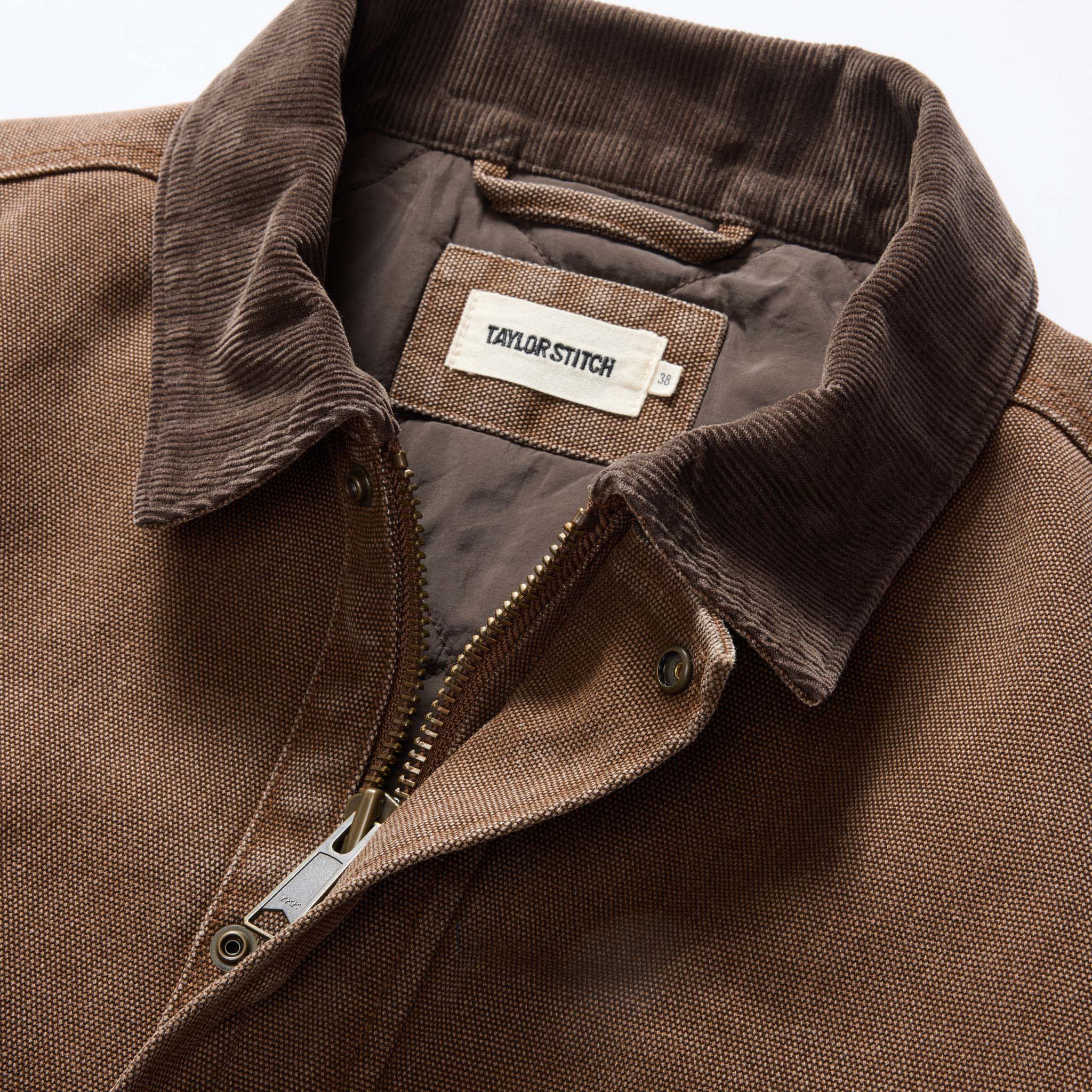 The Workhorse Jacket in Aged Penny Chipped Canvas - Image 10