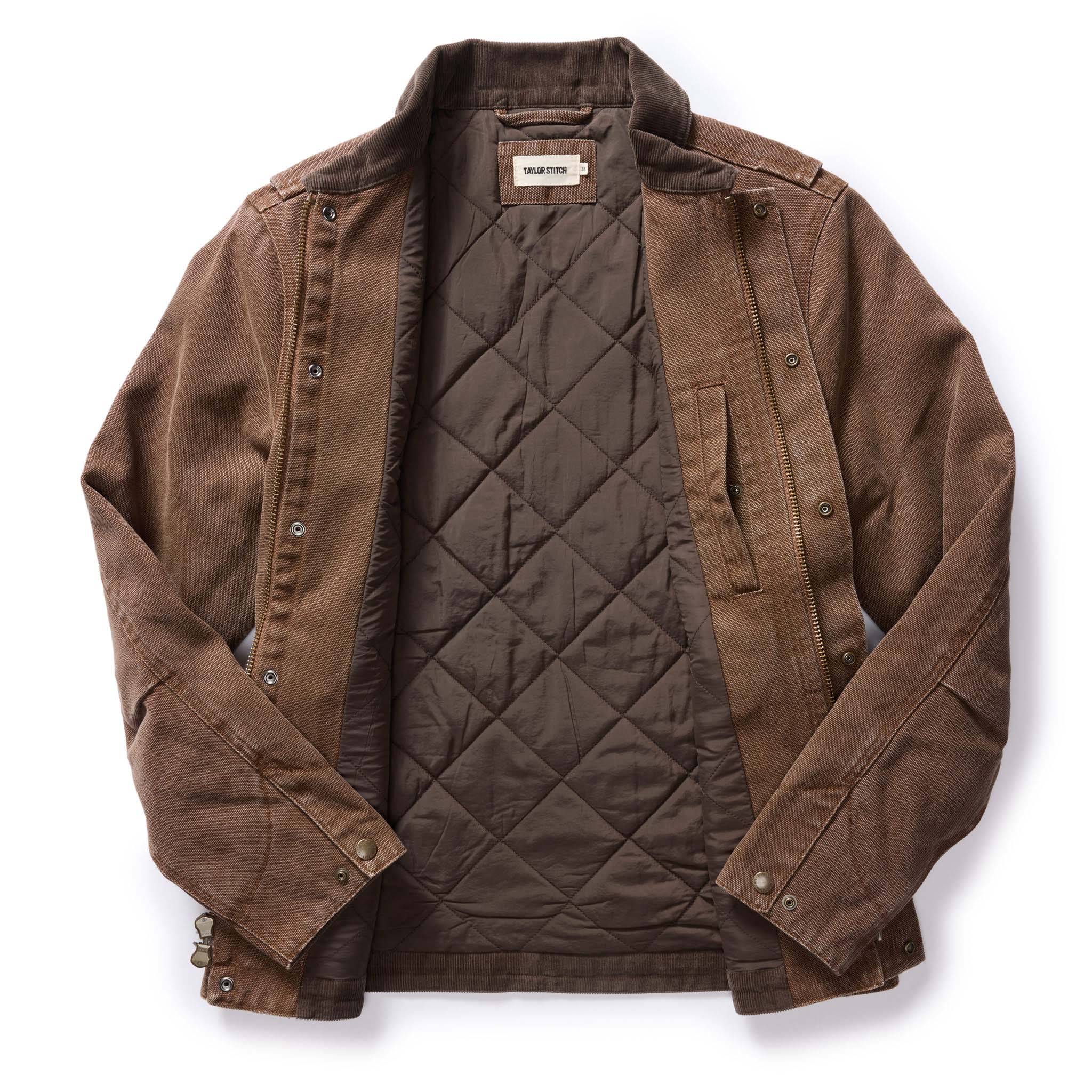 The Workhorse Jacket in Aged Penny Chipped Canvas - Image 5