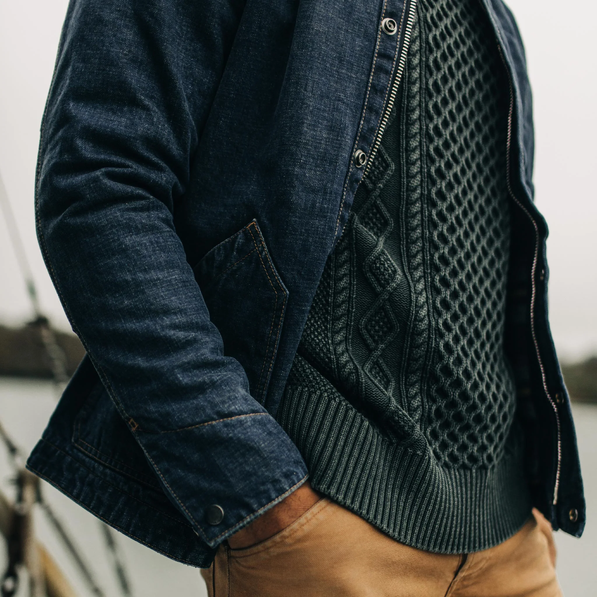 The Workhorse Jacket in Marlowe Wash Denim - Image 5