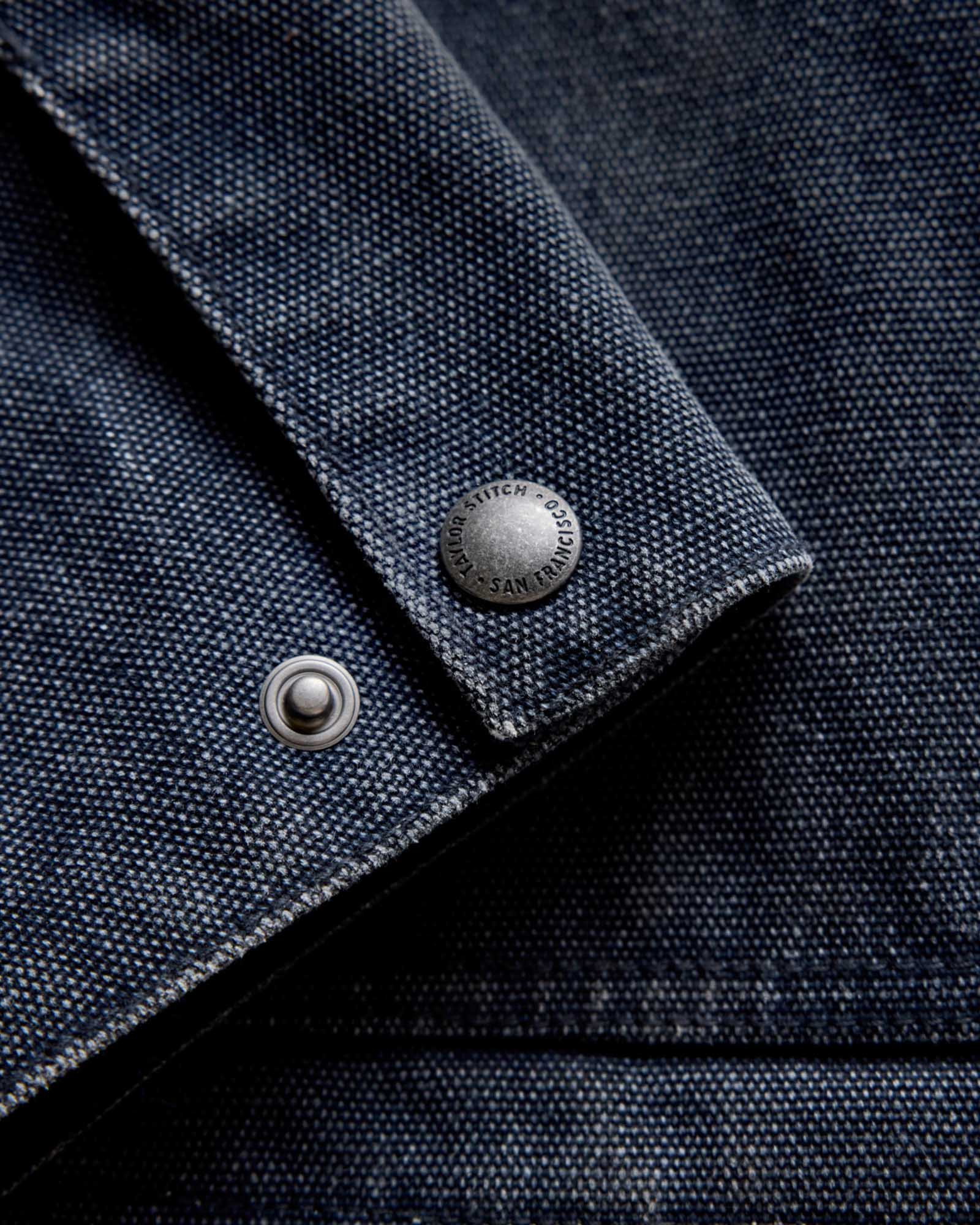 The Workhorse Jacket in Navy Chipped Canvas - Image 7