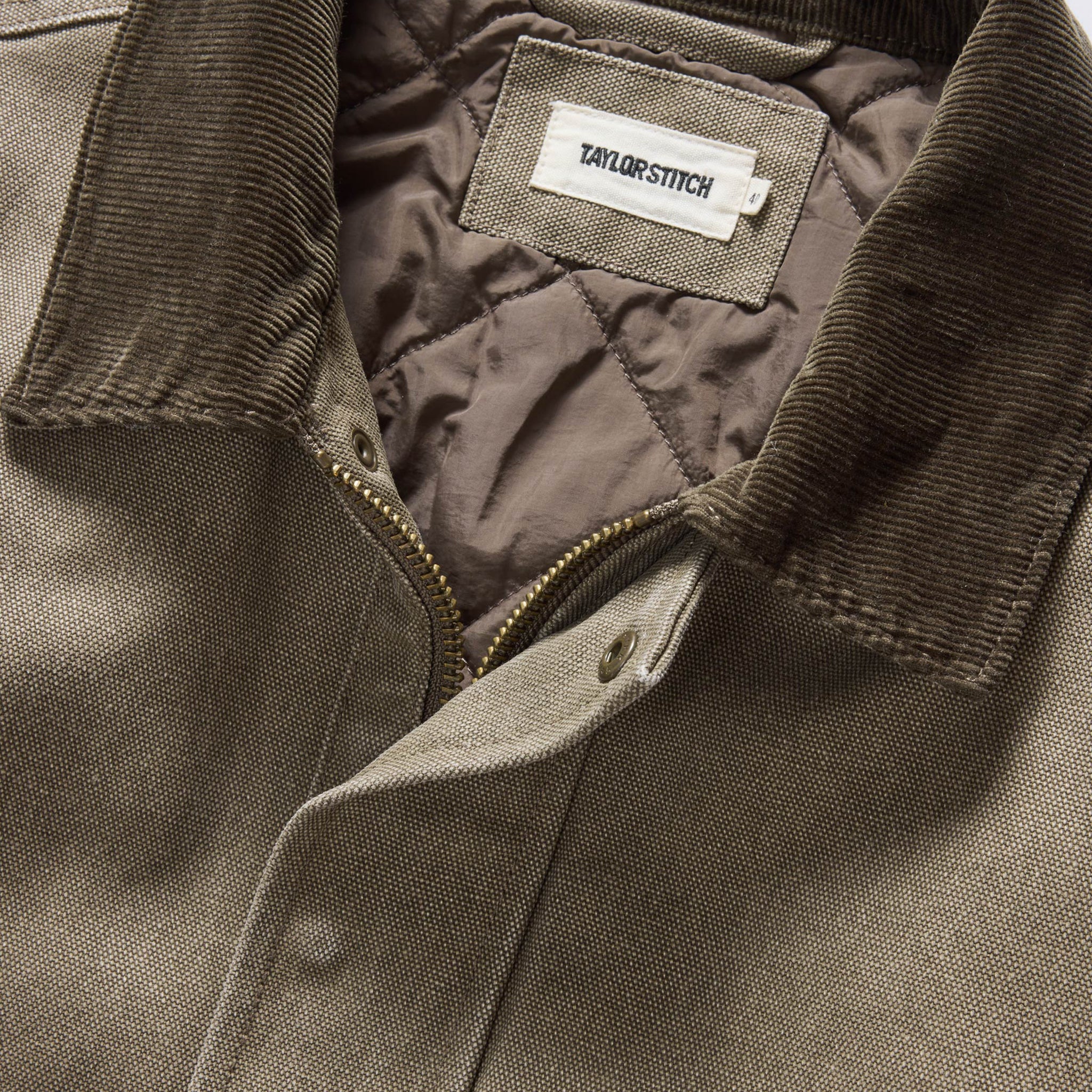 The Workhorse Jacket in Stone Chipped Canvas - Image 7