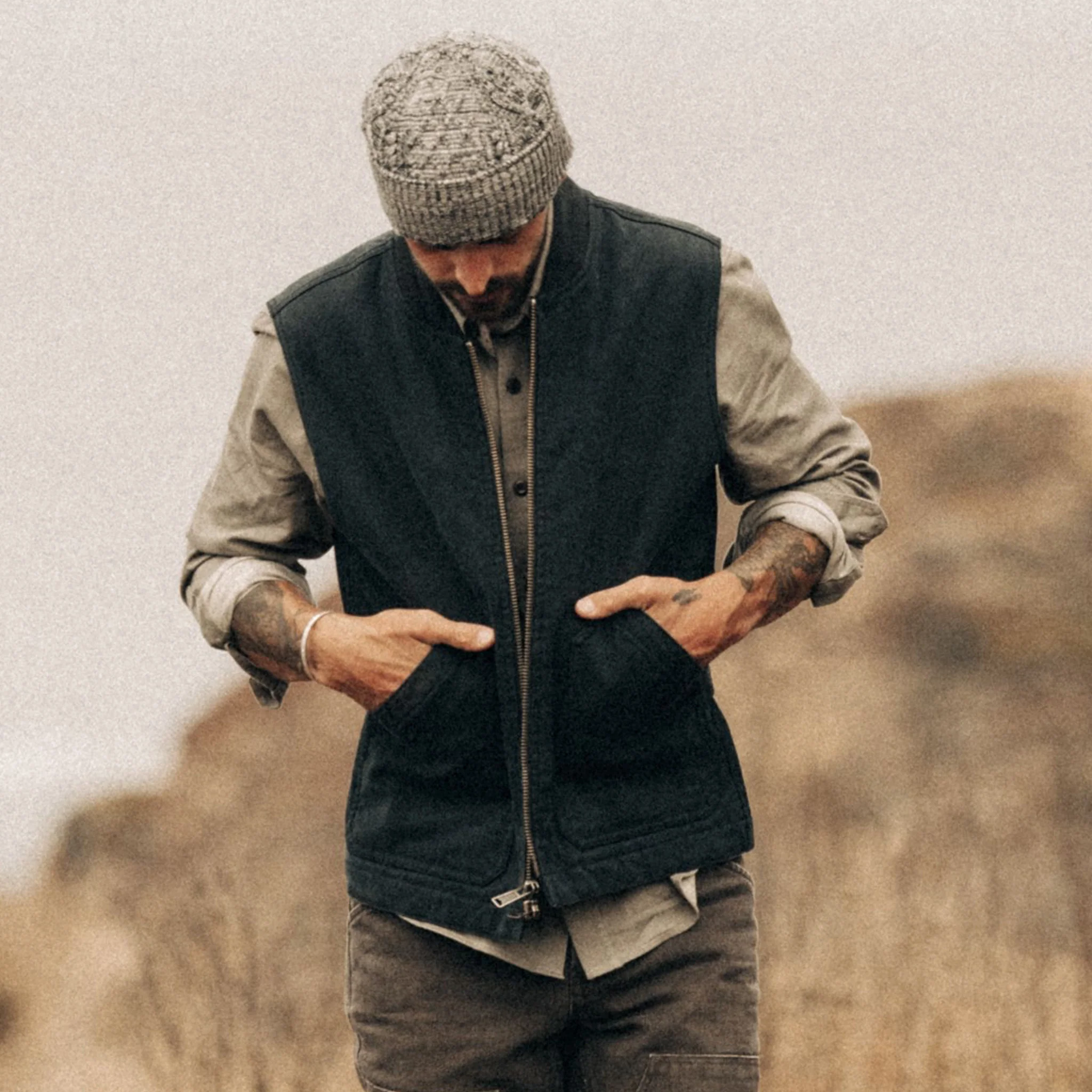 The Workhorse Vest in Coal Boss Duck - Image 4