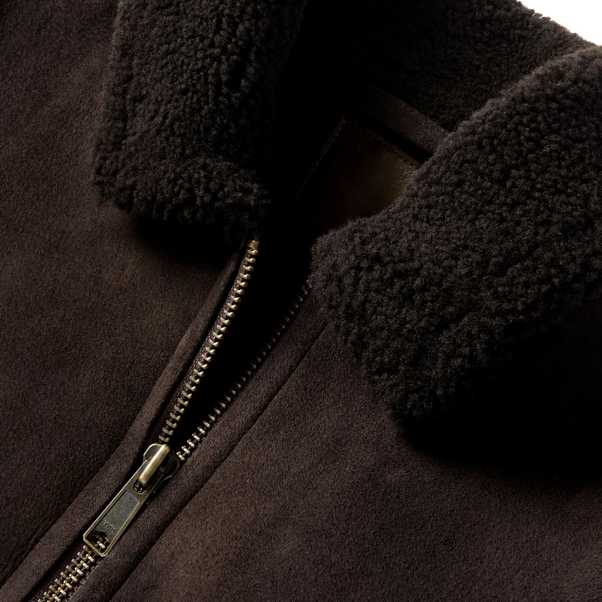 The Wright Jacket in Espresso Shearling - Image 6