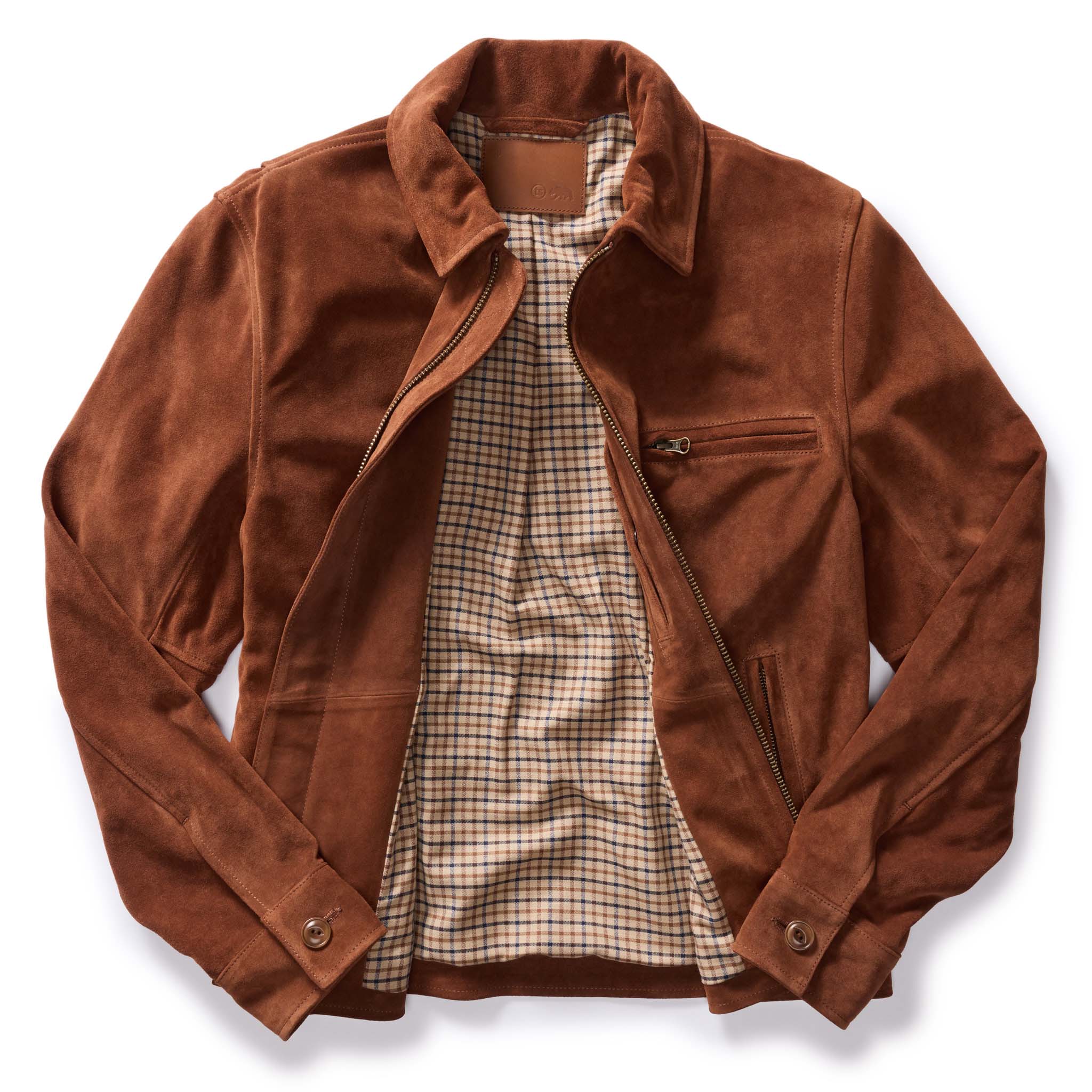 The Wyatt Jacket in Chocolate Suede - Image 6