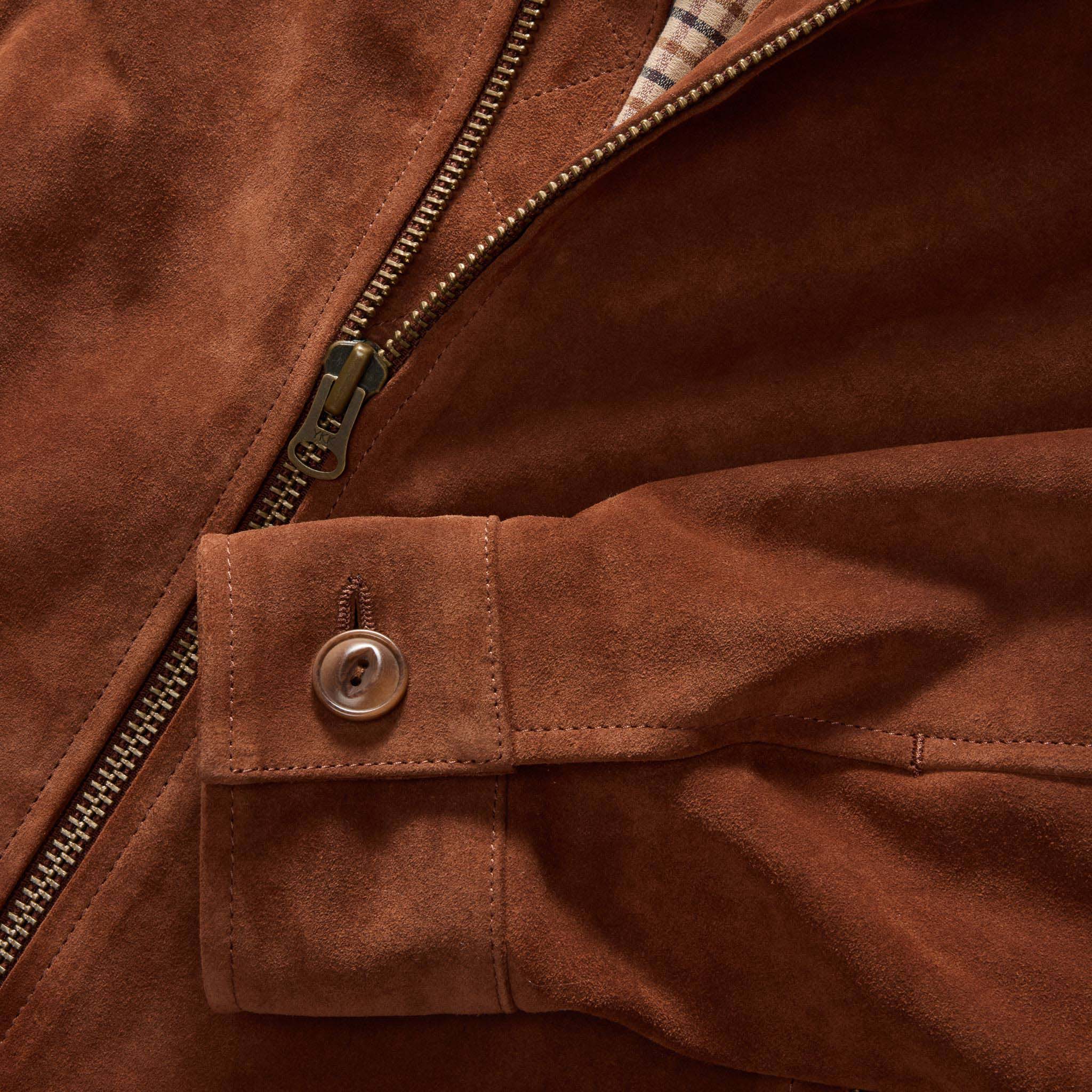 The Wyatt Jacket in Chocolate Suede - Image 7