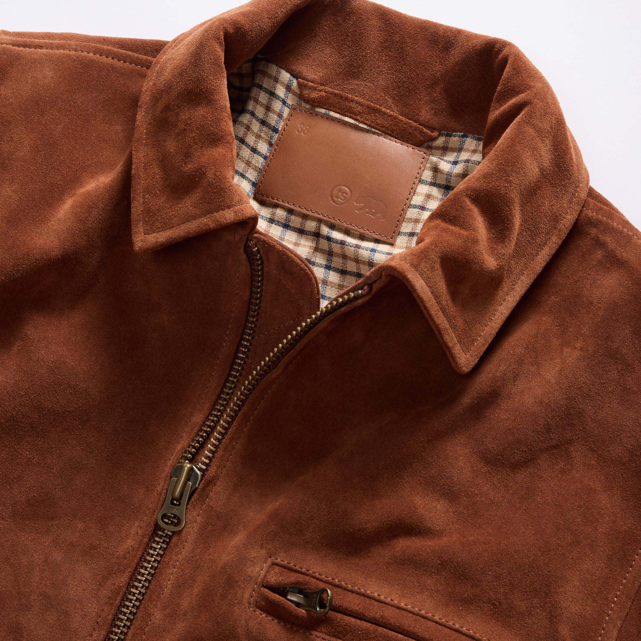The Wyatt Jacket in Chocolate Suede - Image 9