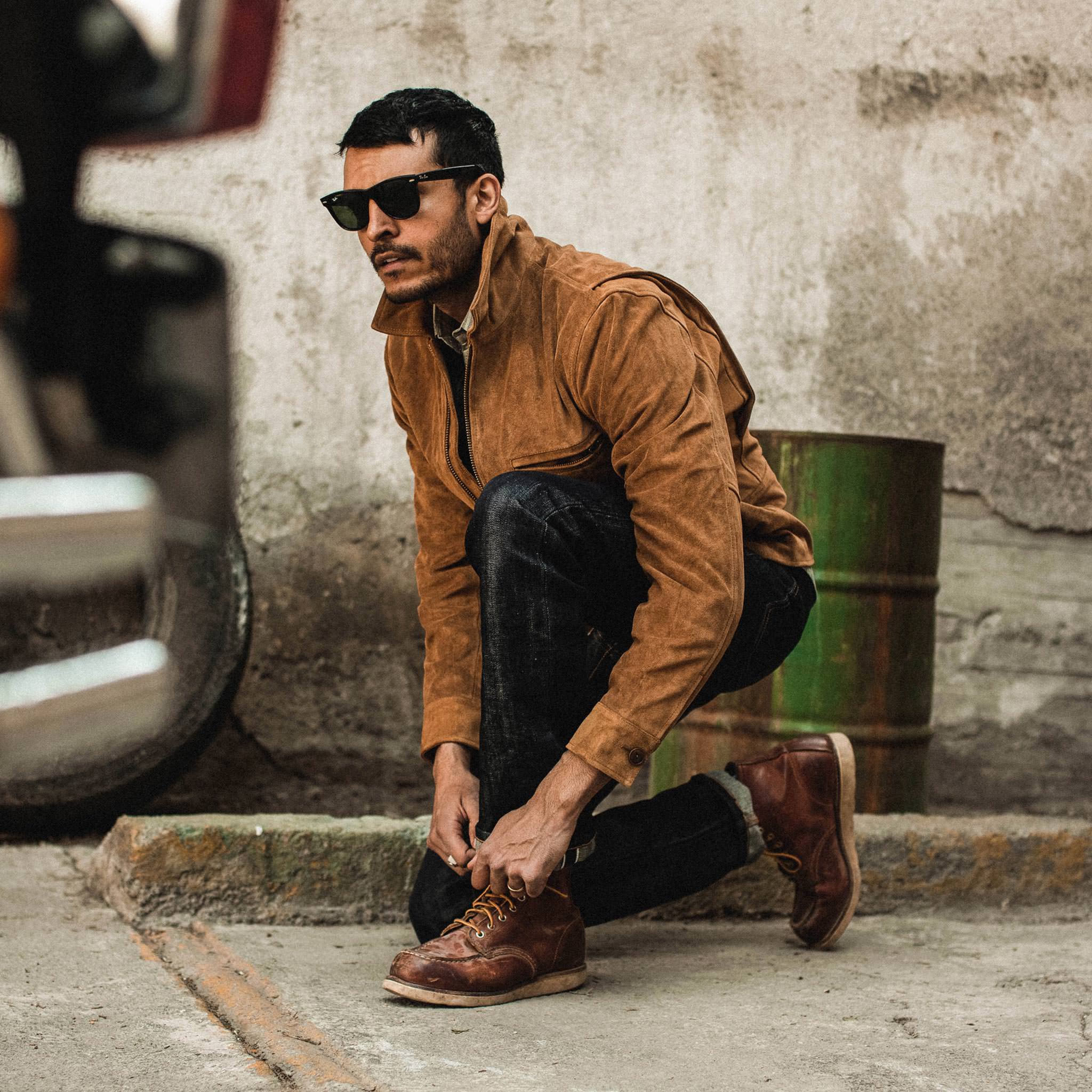 The Wyatt Jacket in Cognac Suede - Image 6