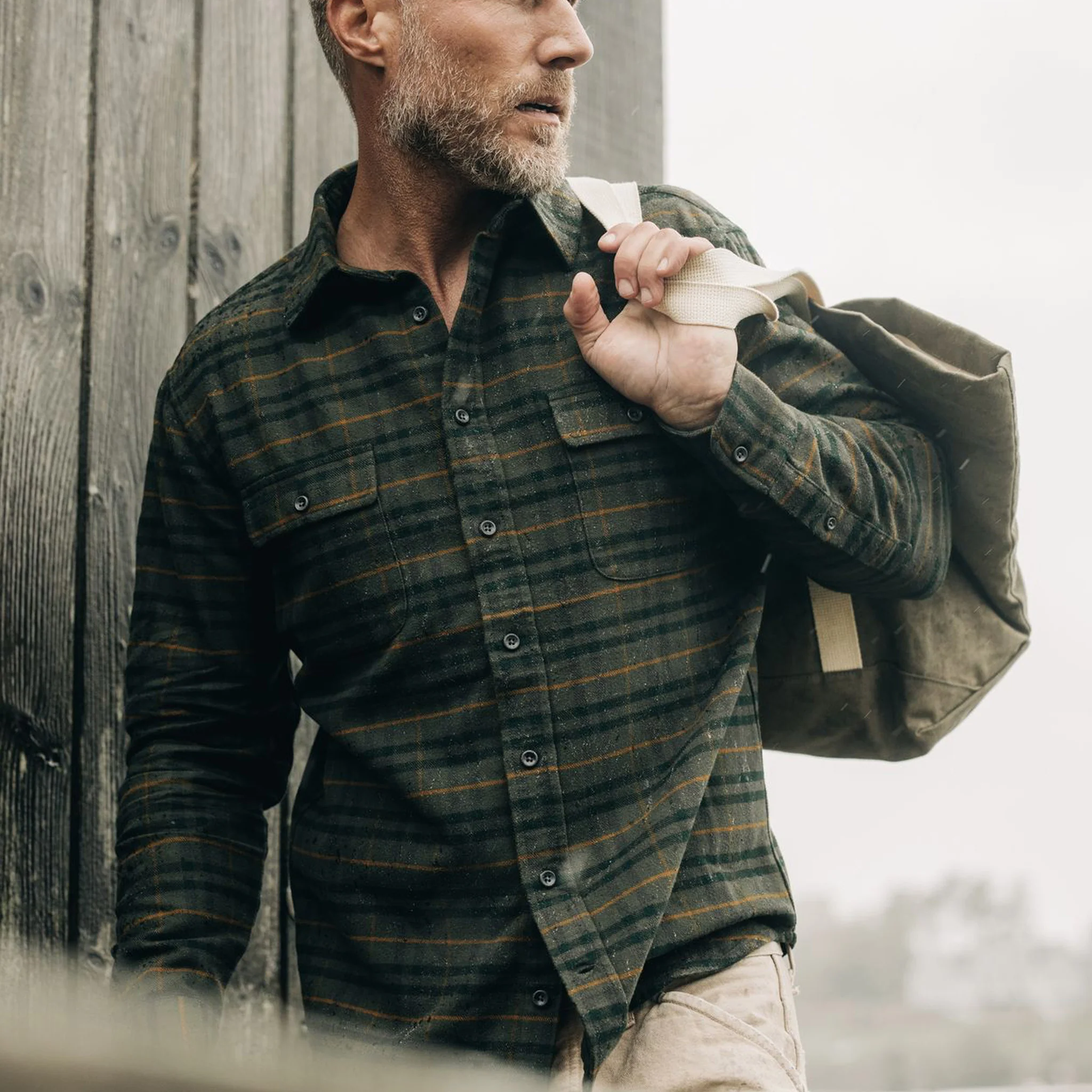 The Yosemite Shirt in Dark Forest Plaid - Image 2